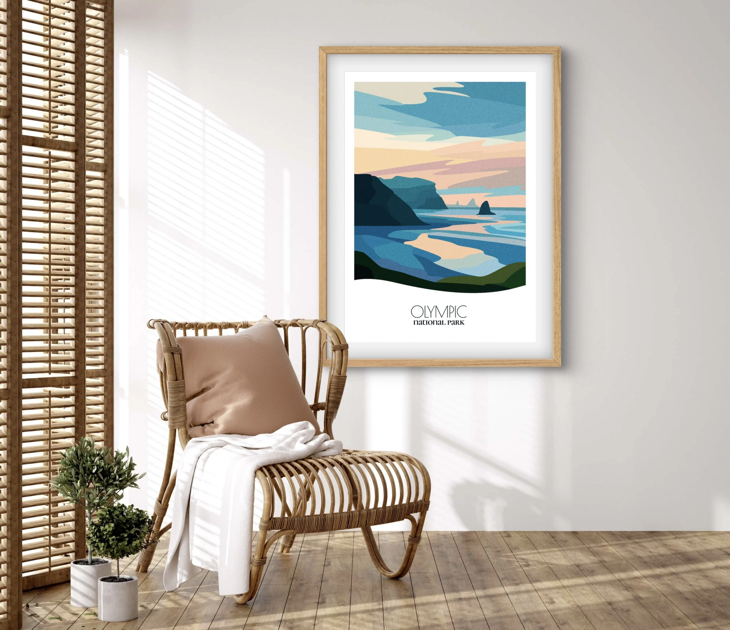 Retravell minimalist poster of Olympic , branded travel art for collectors and fans.