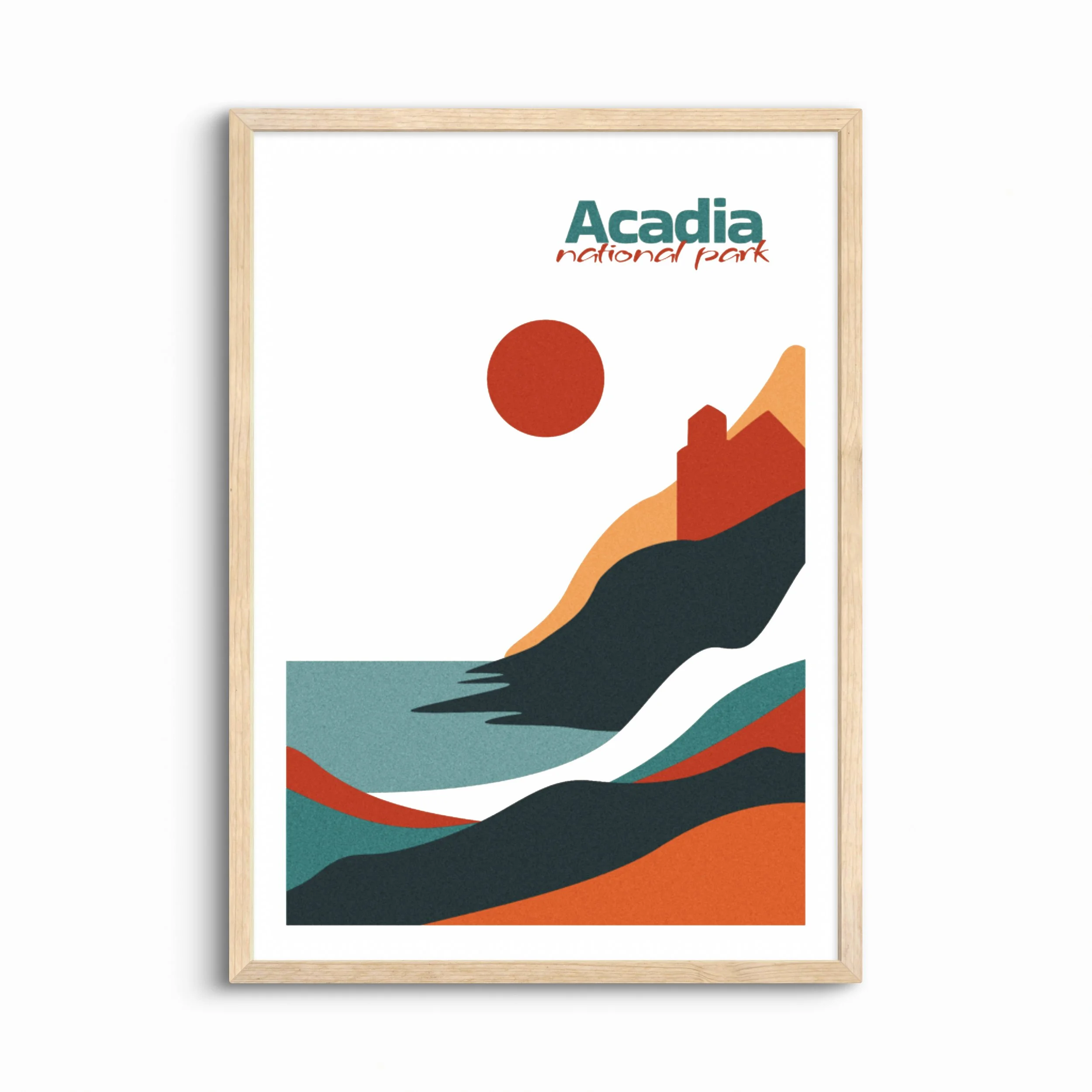 Acadia National Park Poster — Boho Wall Art