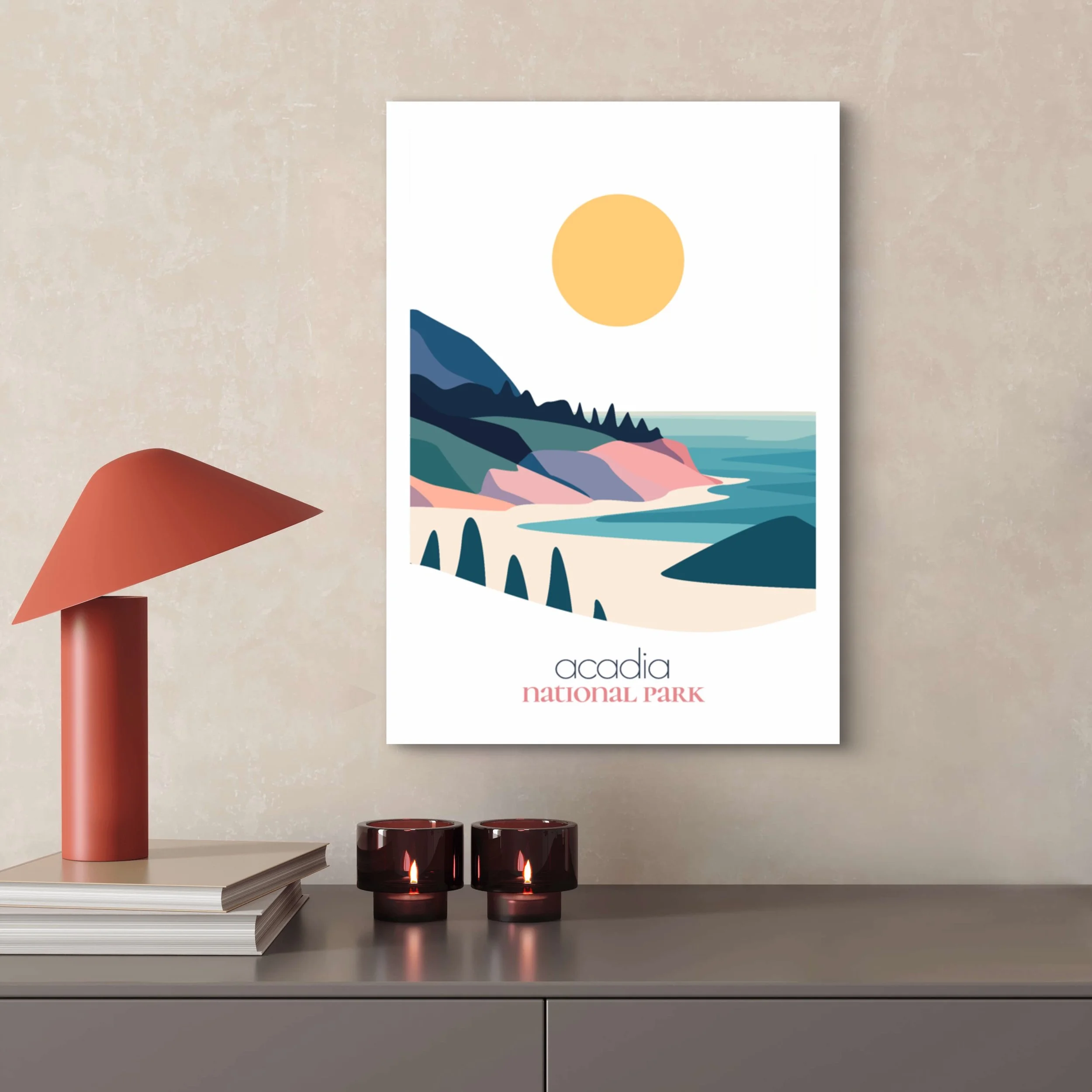 High-quality matte paper for Acadia national park wall art prints