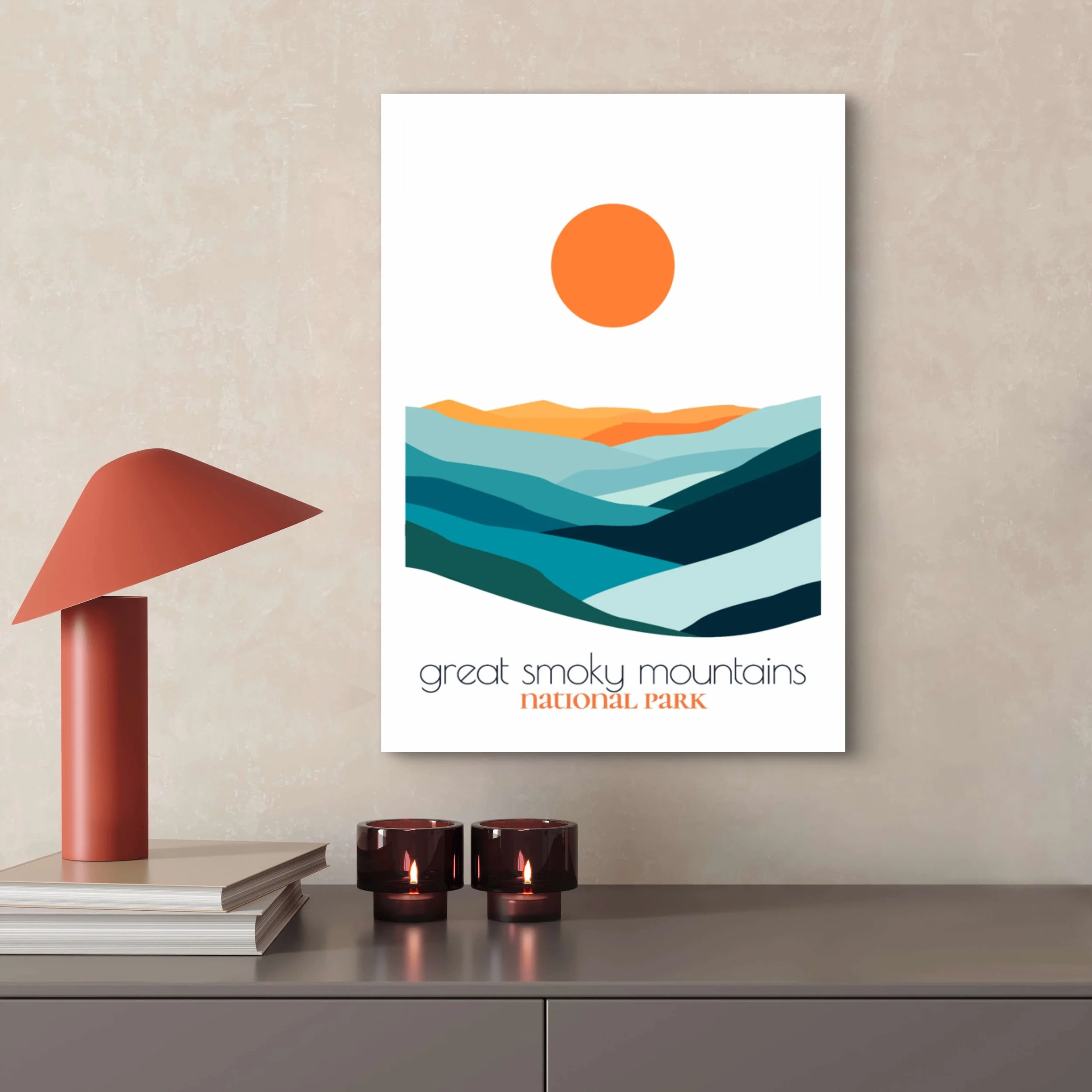 Original great smoky mountains national park poster from the ReTravell studio collection