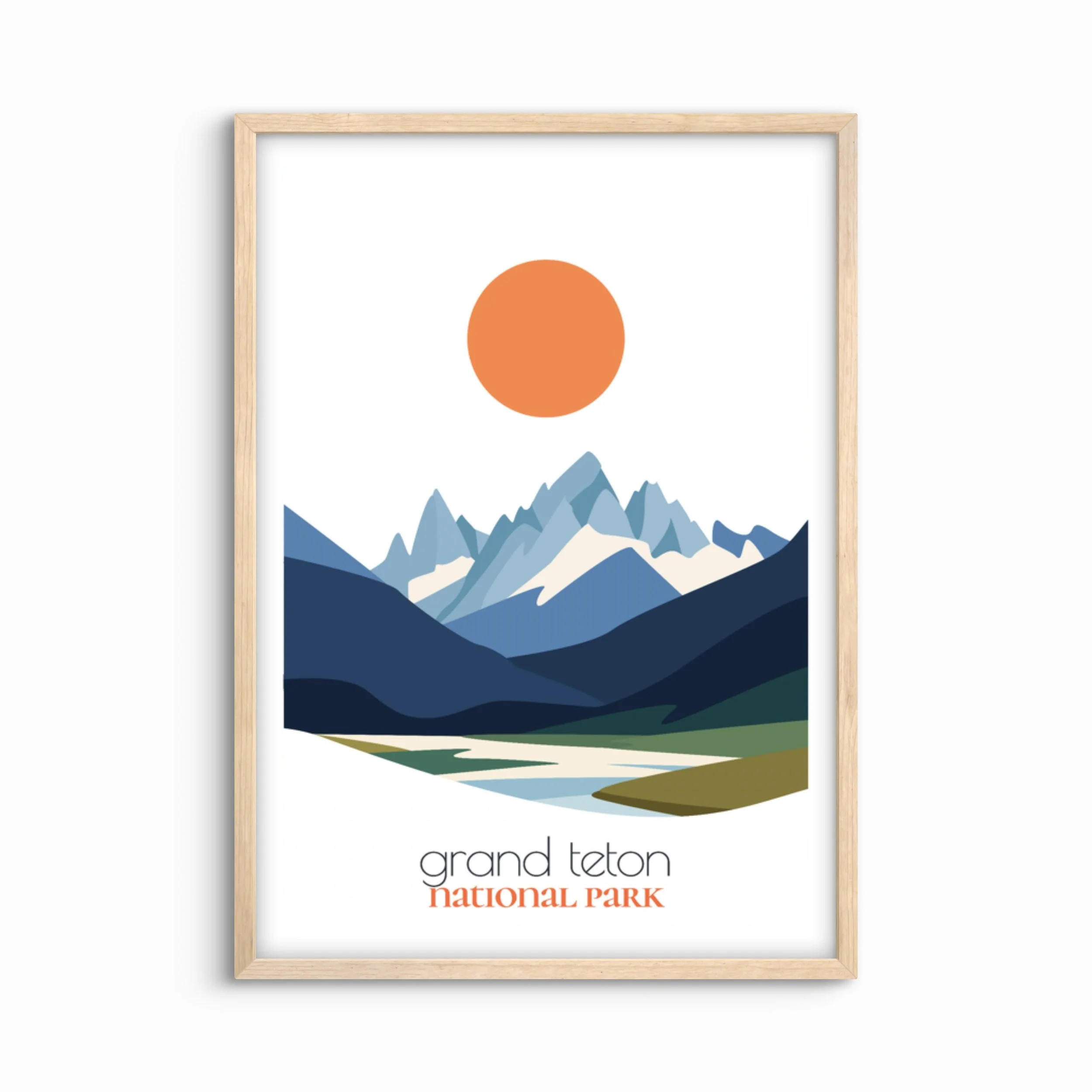 Grand Teton National Park Travel Poster