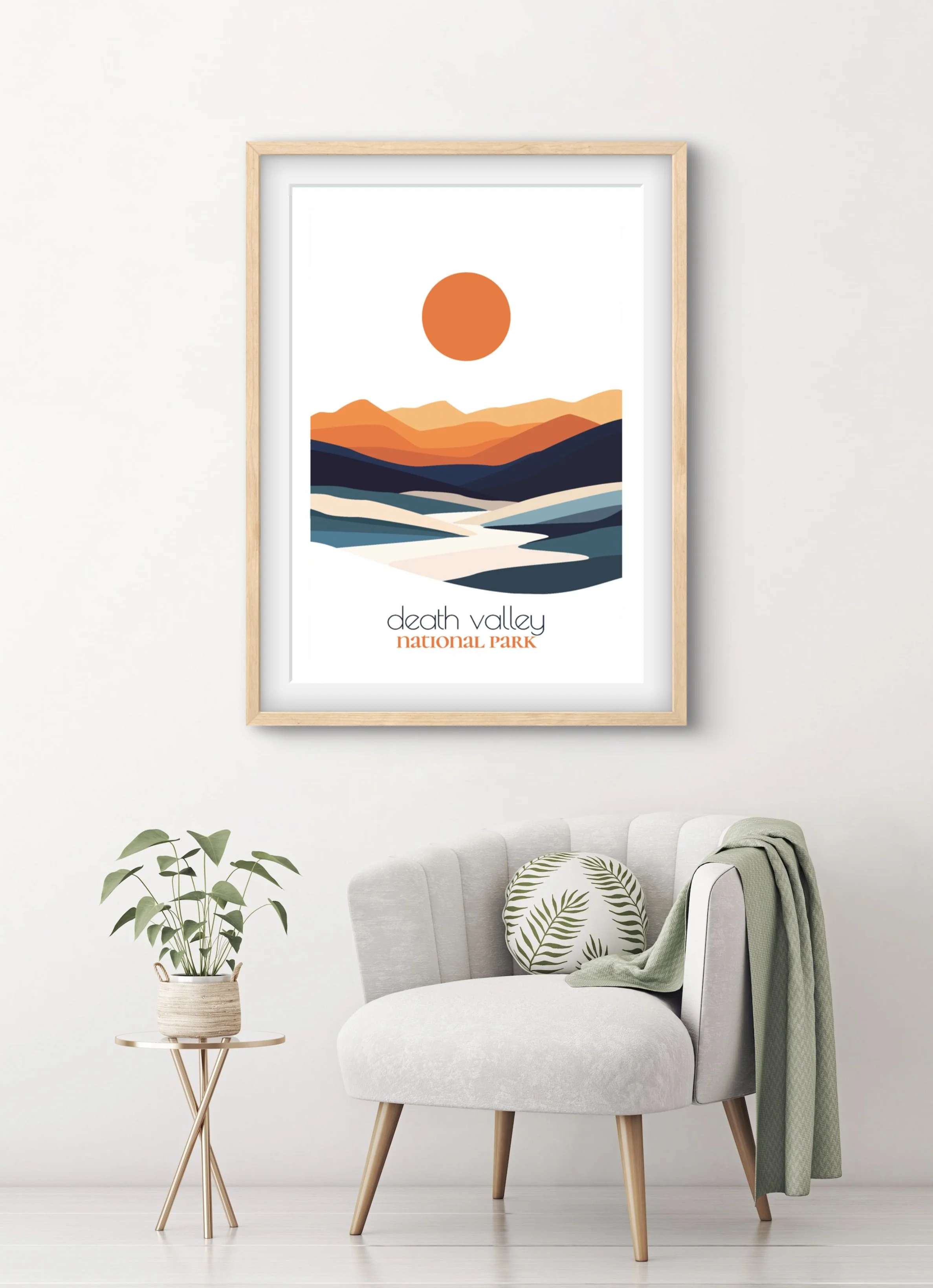 Perfect Death Valley travel print gift for national park lovers and hikers