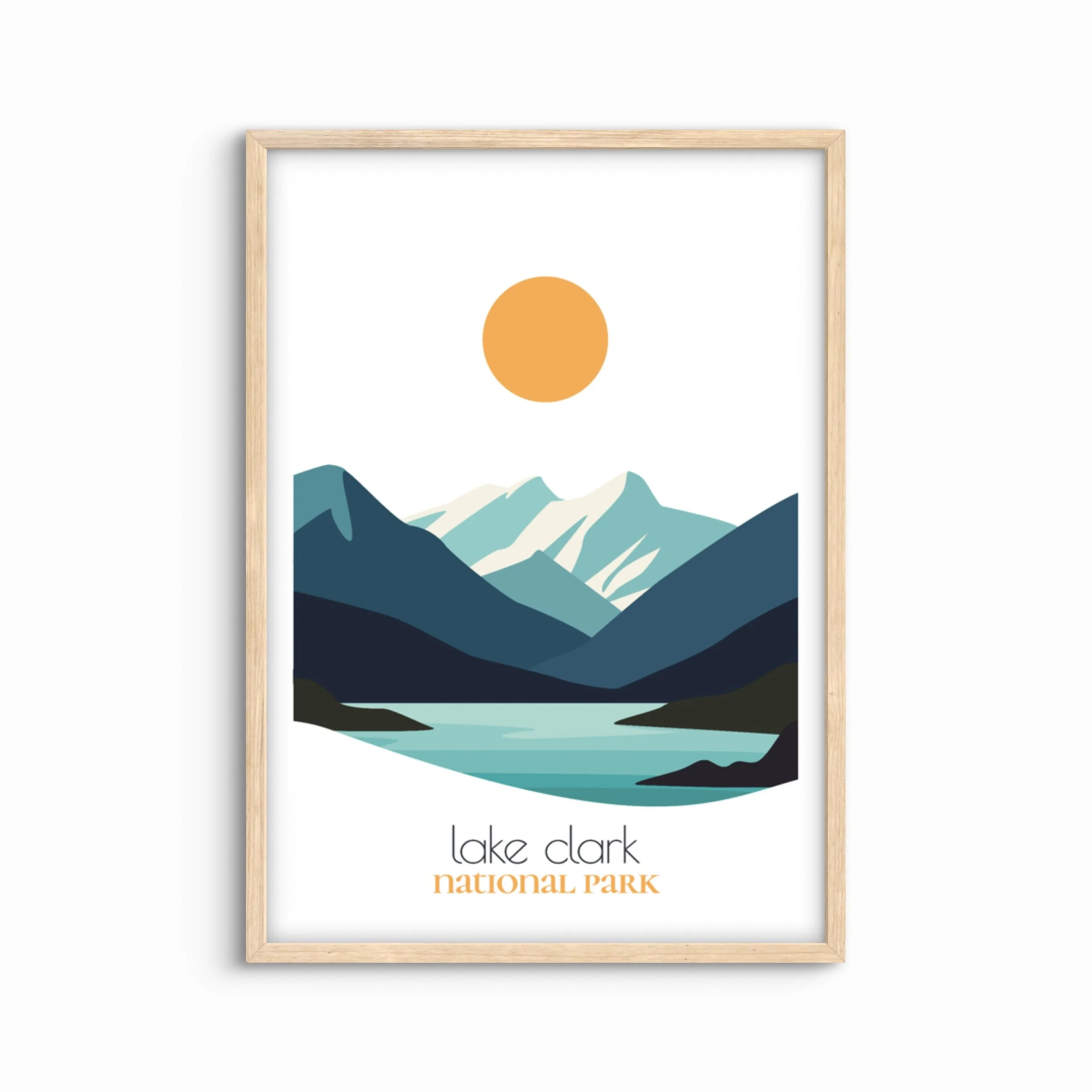 Lake Clark and Preserve National Park Travel Poster