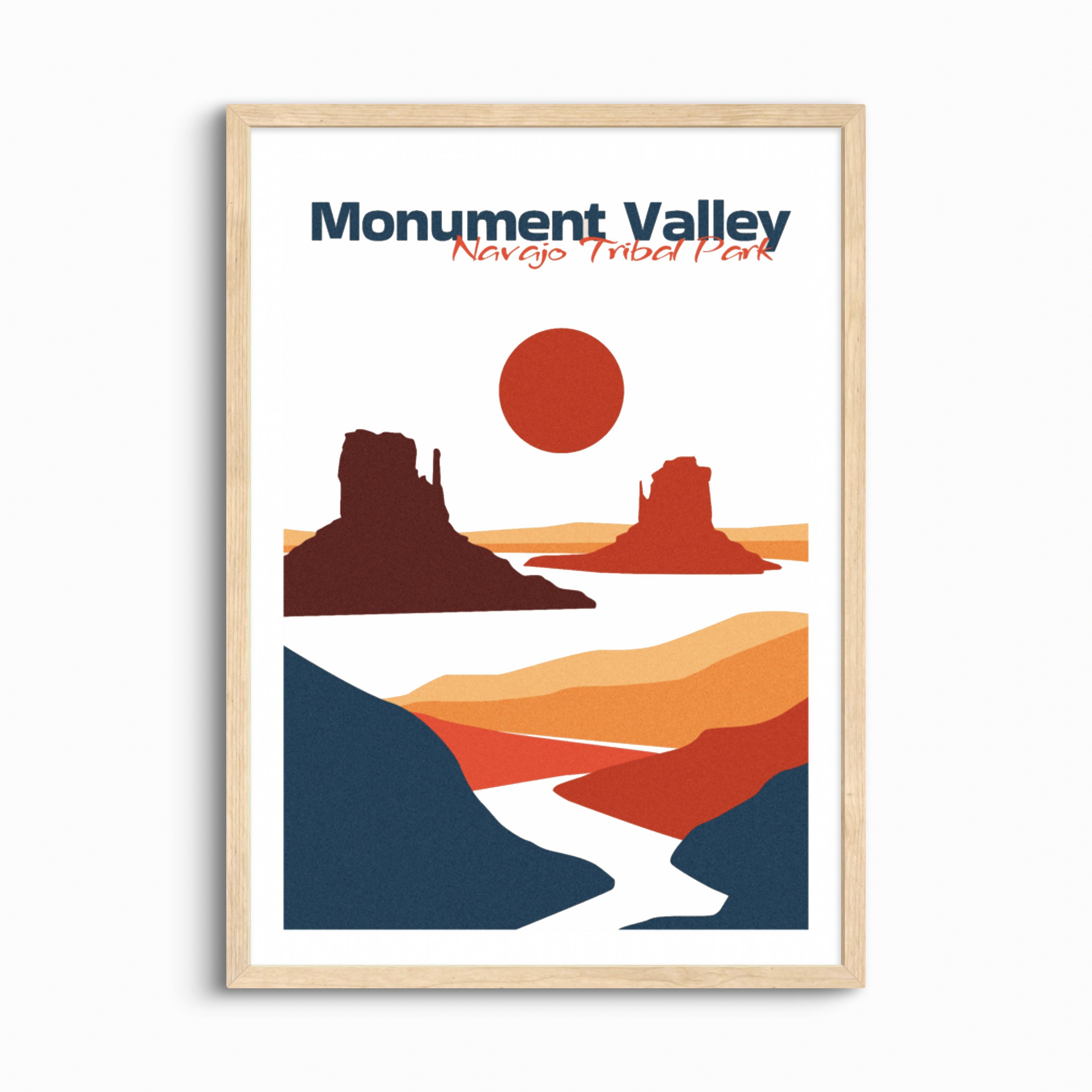 Monument Valley Poster — Boho Wall Art