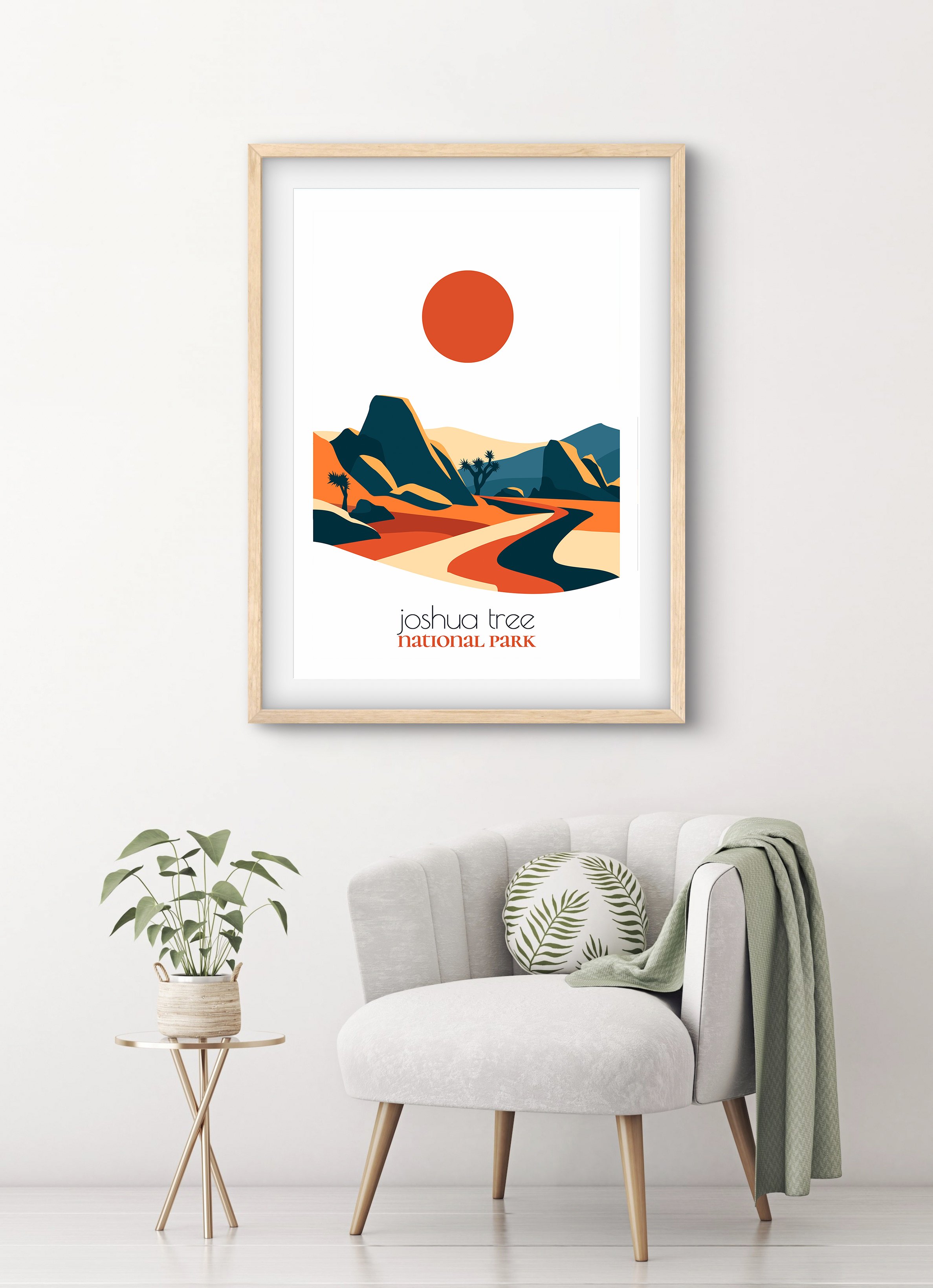 High-quality matte paper for Joshua Tree national park wall art prints