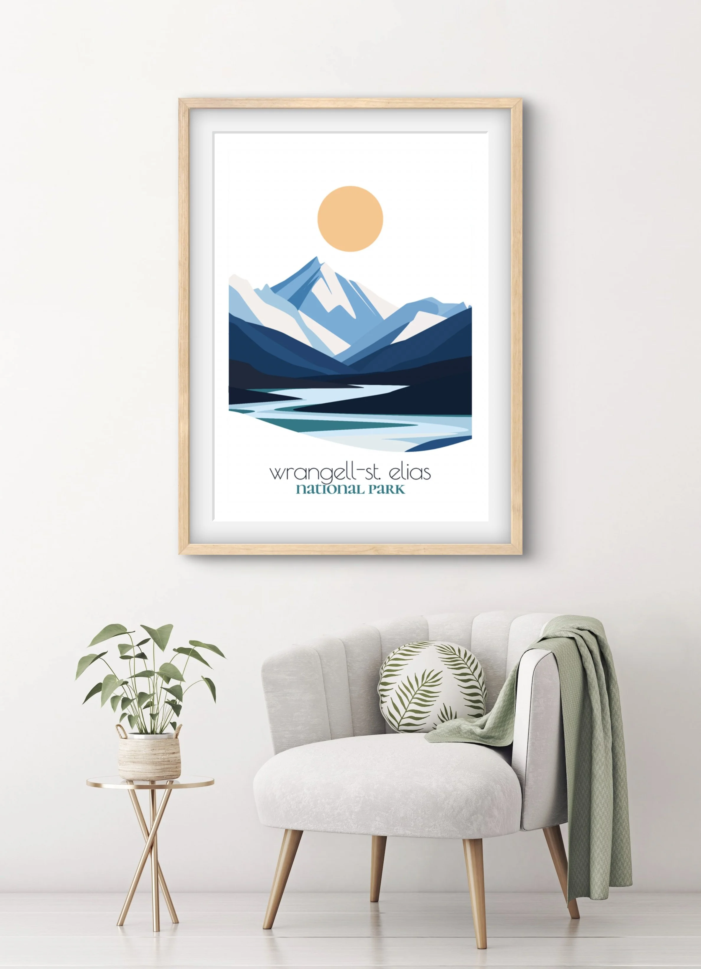 Perfect wrangell st elias travel print gift for national park lovers and hikers