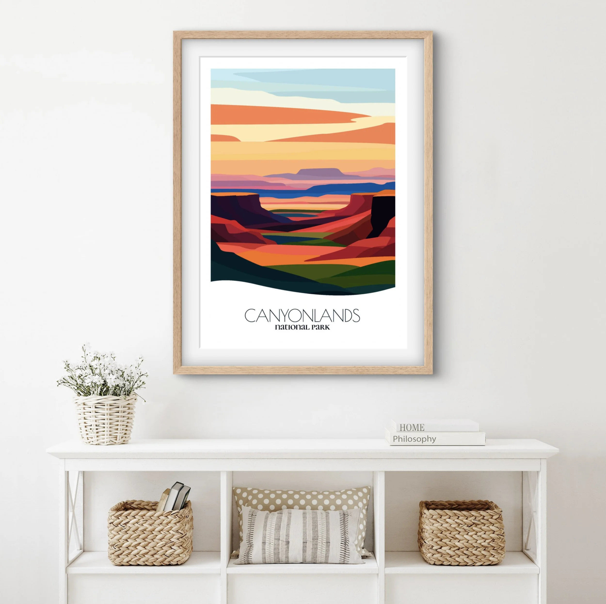 Home decor poster of Canyonlands National Park, premium print quality for stylish Utah interiors.