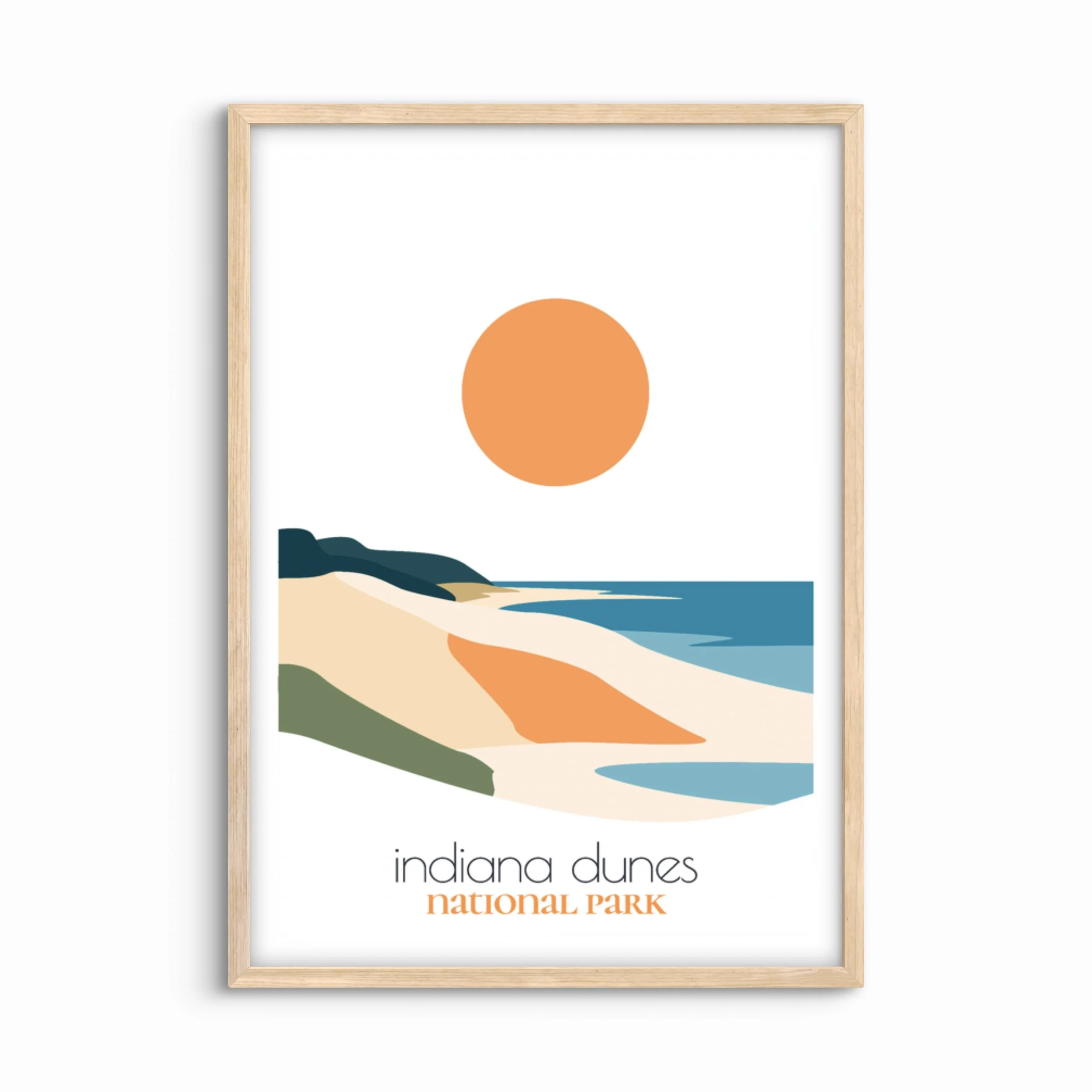 Indiana Dunes National Park Travel Poster
