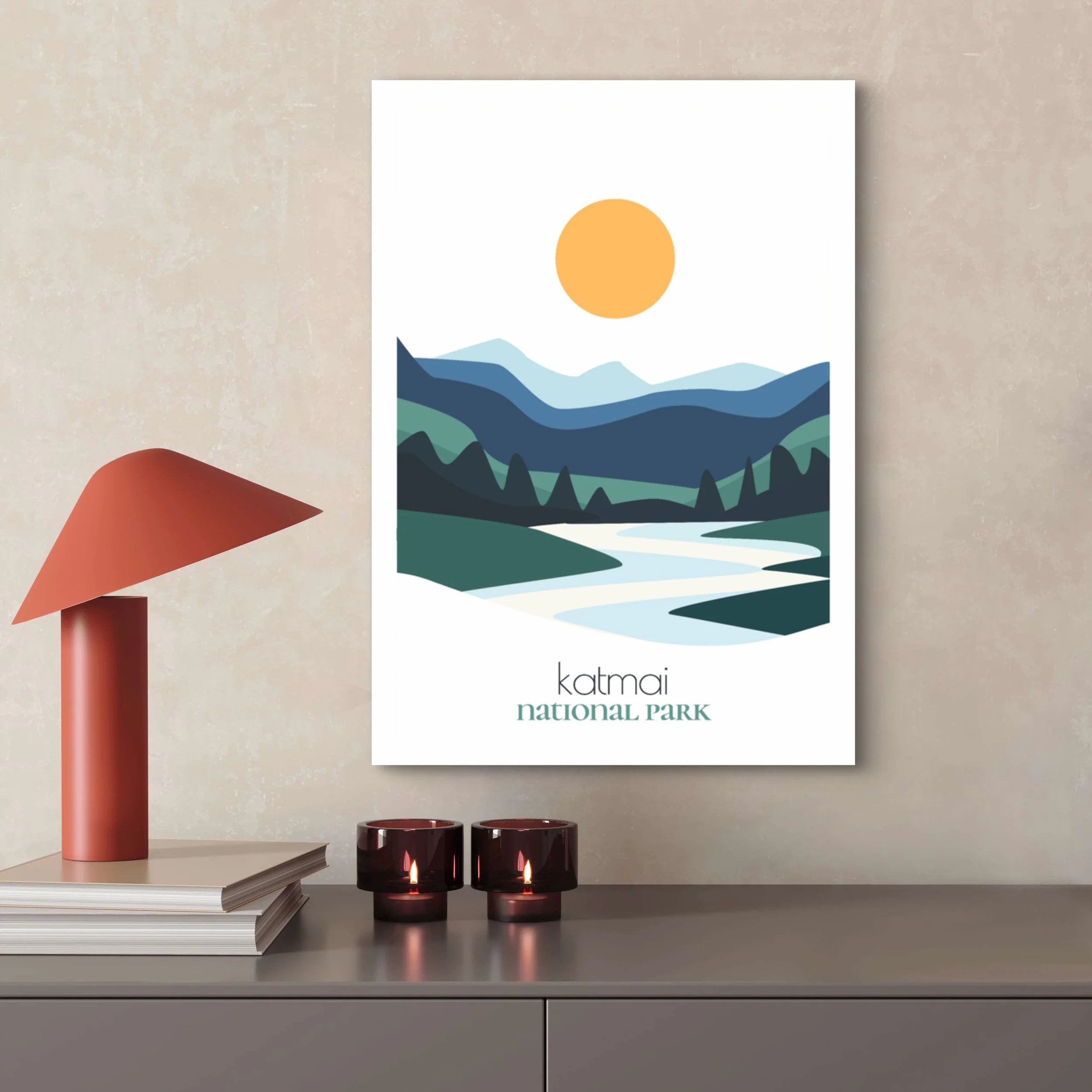 High-quality matte paper for katmai national park wall art prints