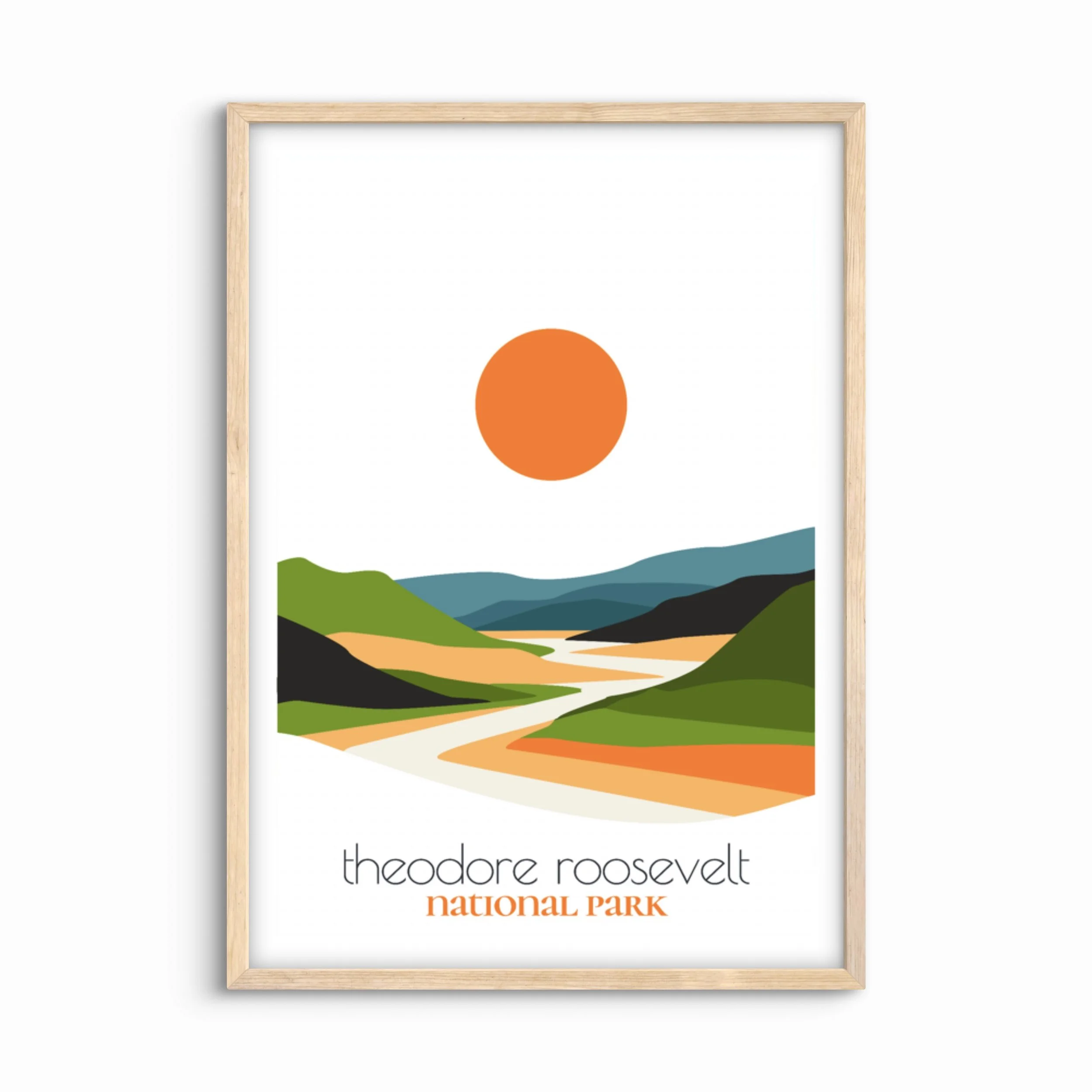 Theodore Roosevelt National Park Travel Poster