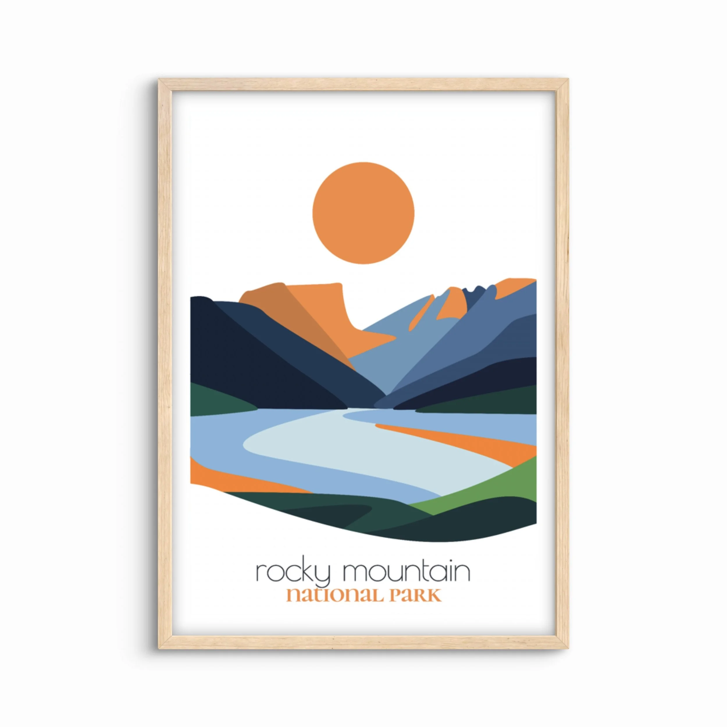 Rocky Mountain National Park Travel Poster
