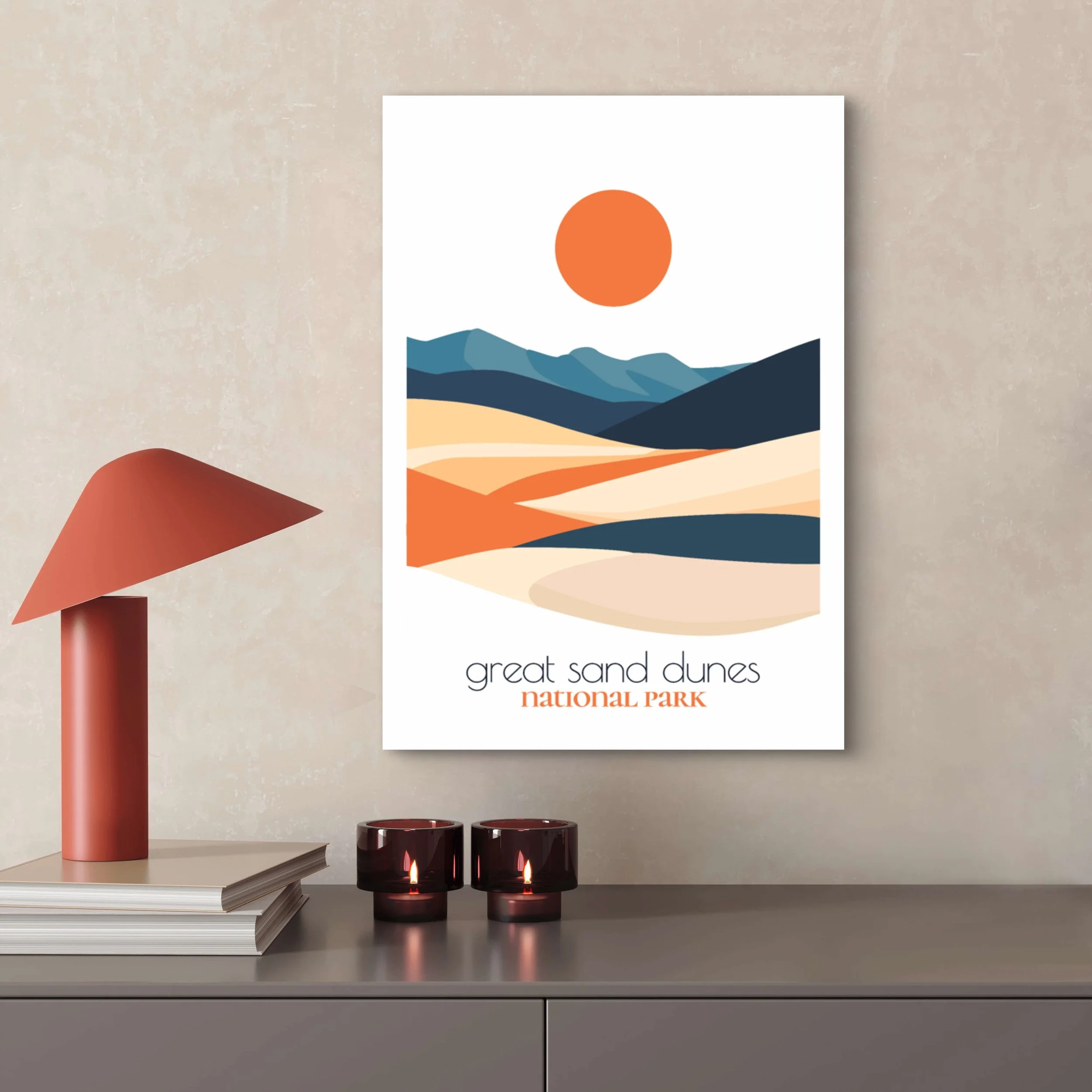 High-quality matte paper for great sand dunes national park wall art prints
