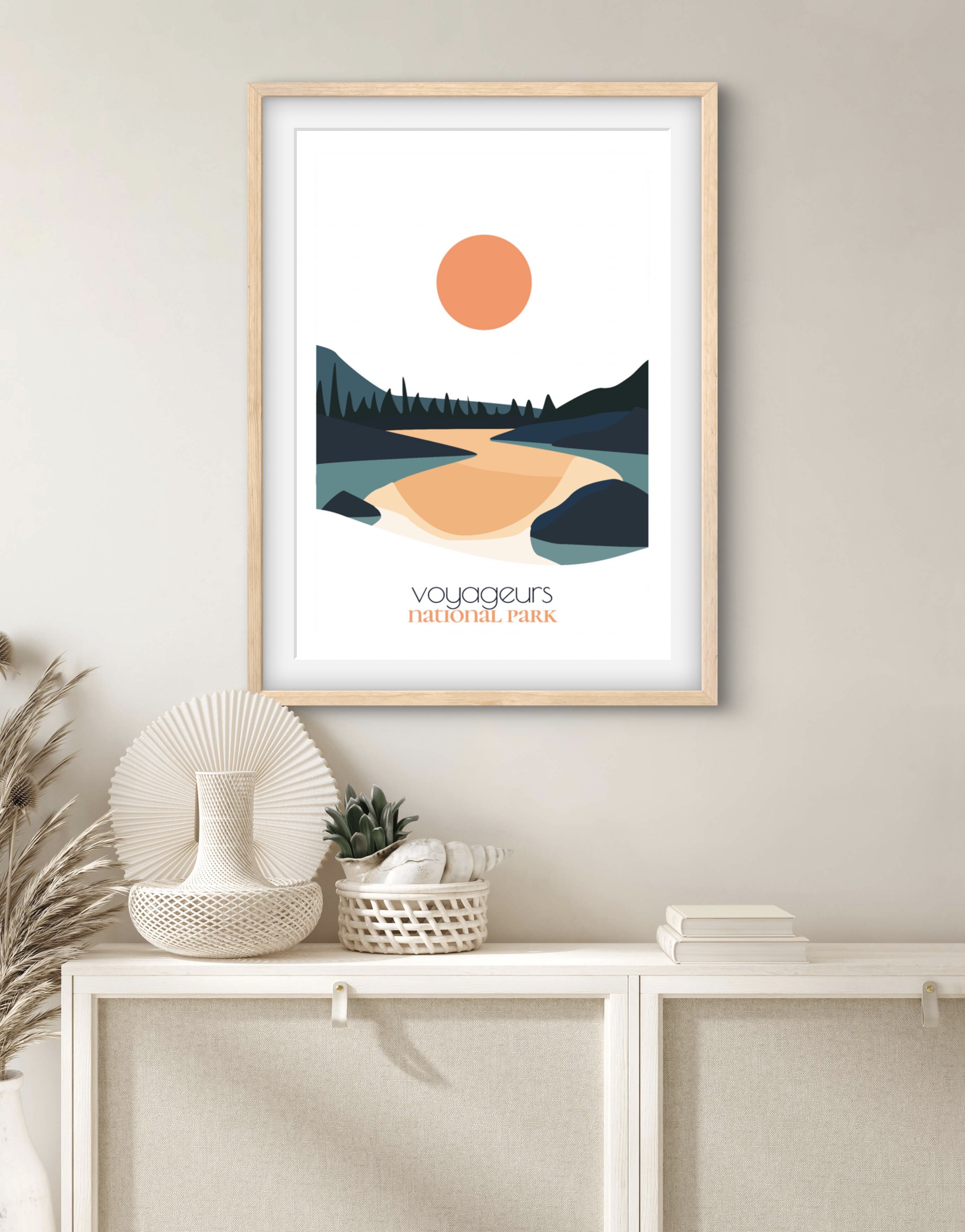 High-quality matte paper for voyageurs national park wall art prints