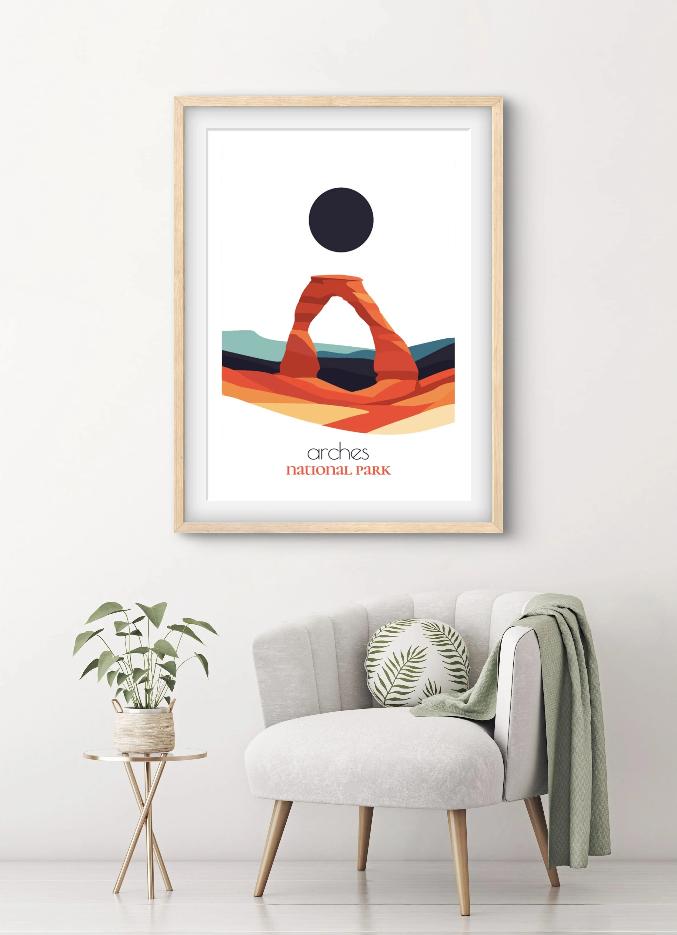 Perfect Arches travel print gift for national park lovers and hikers