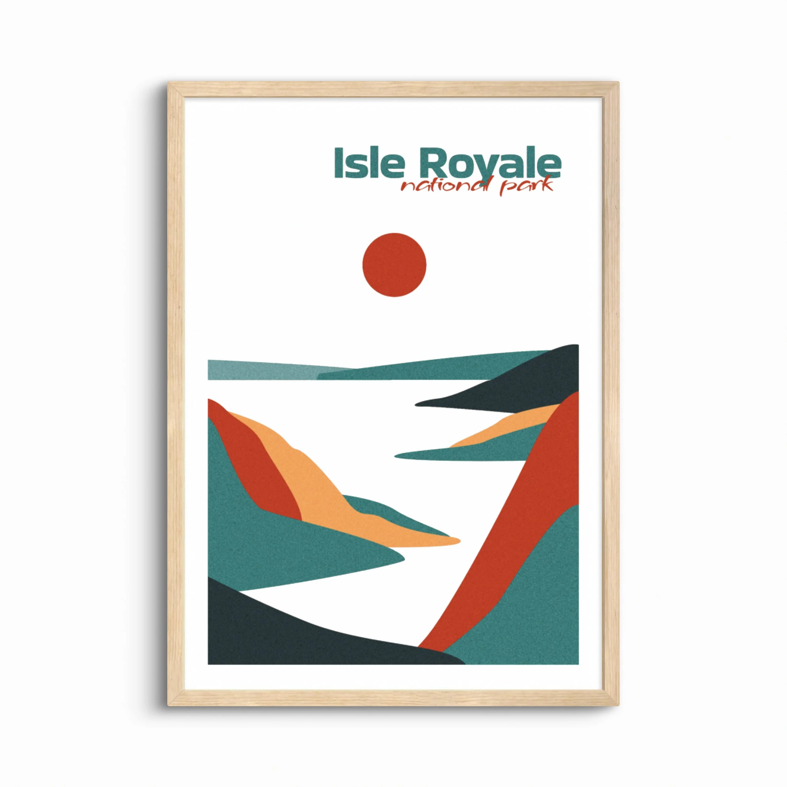 Isle Royale National Park Poster — Boho Wall Art