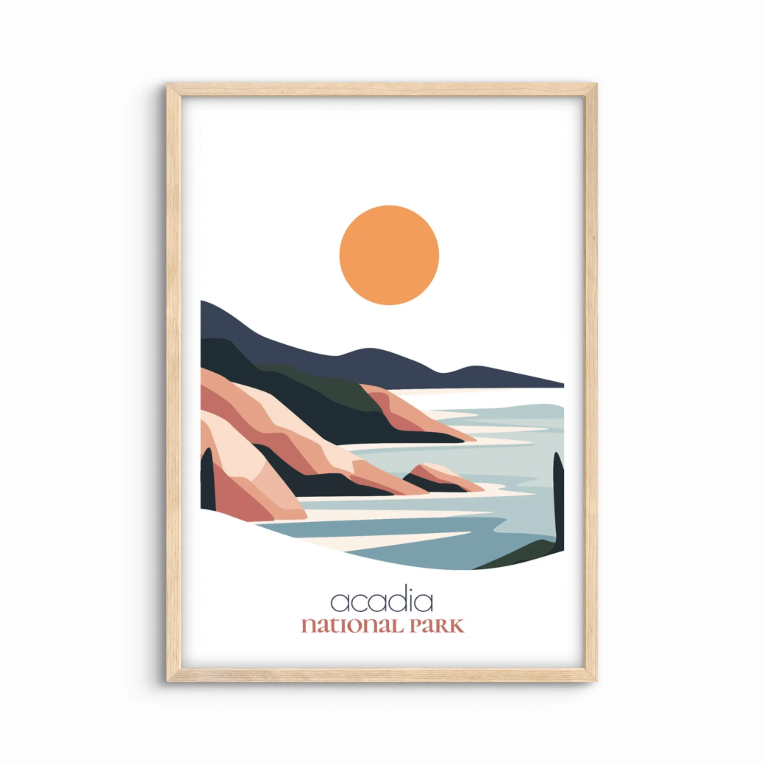 Acadia National Park Travel Poster