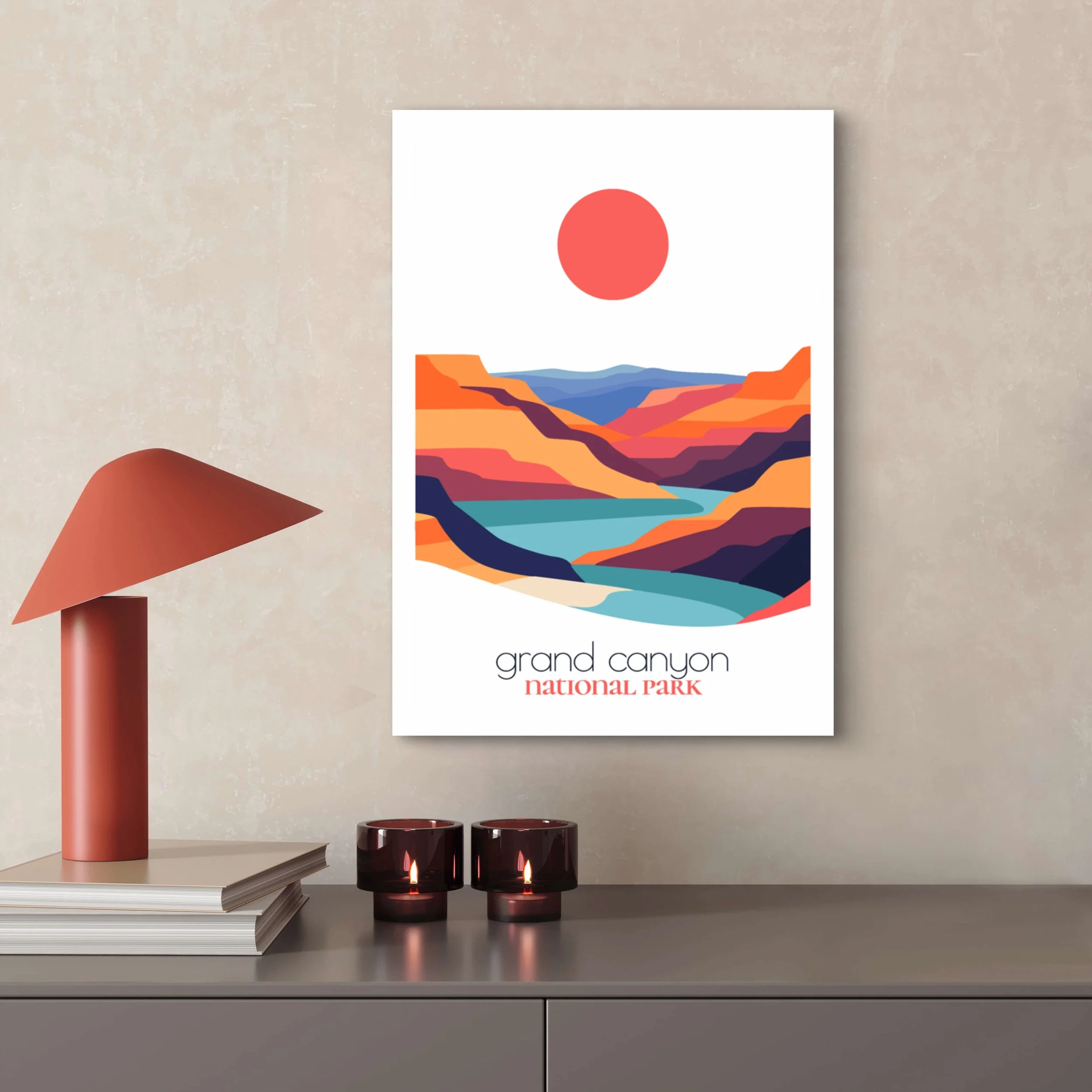 High-quality matte paper for Grand Canyon national park wall art prints