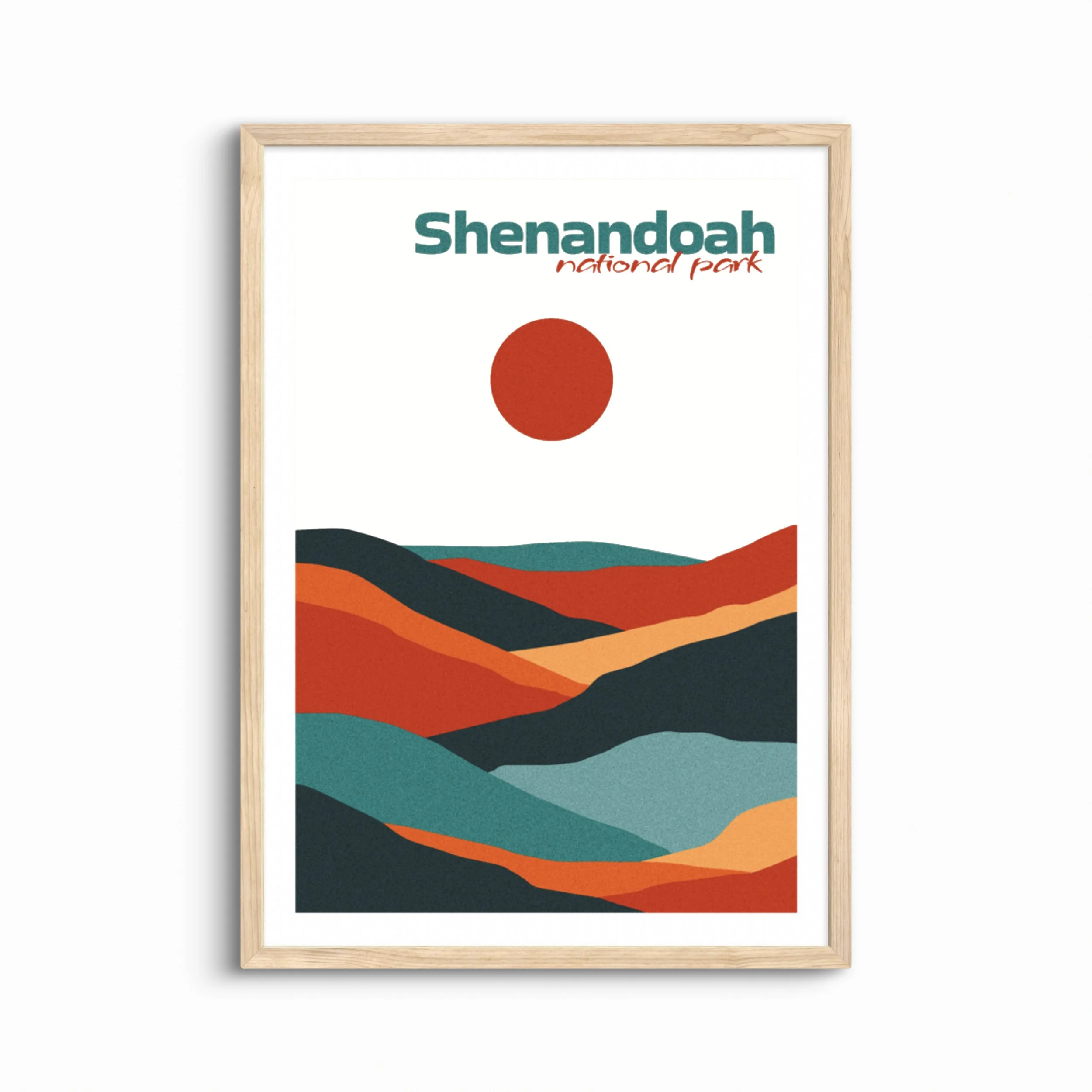 Shenandoah National Park Poster — Boho Wall Art