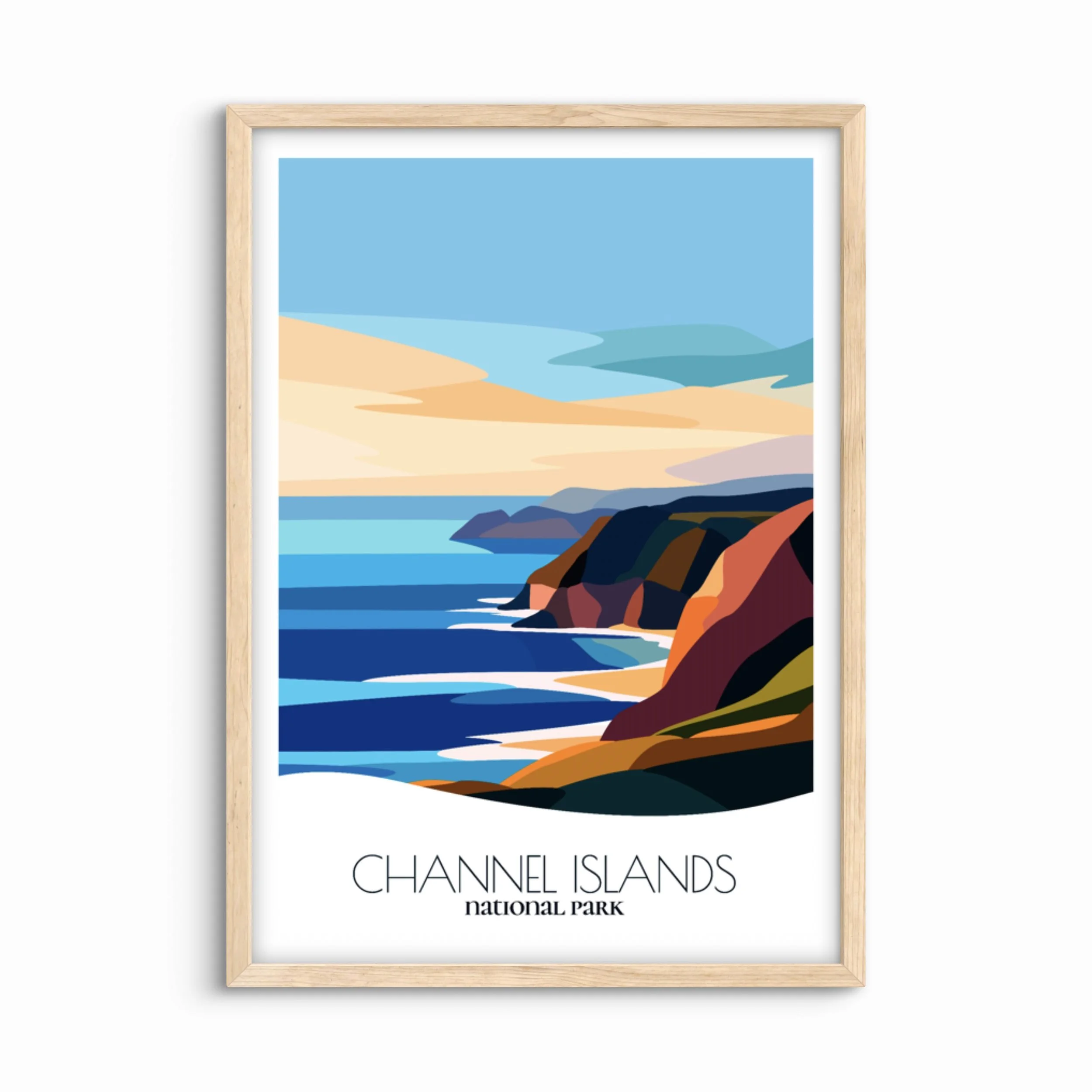 Channel Islands National Park Wall Art: Bold Minimalist Decor