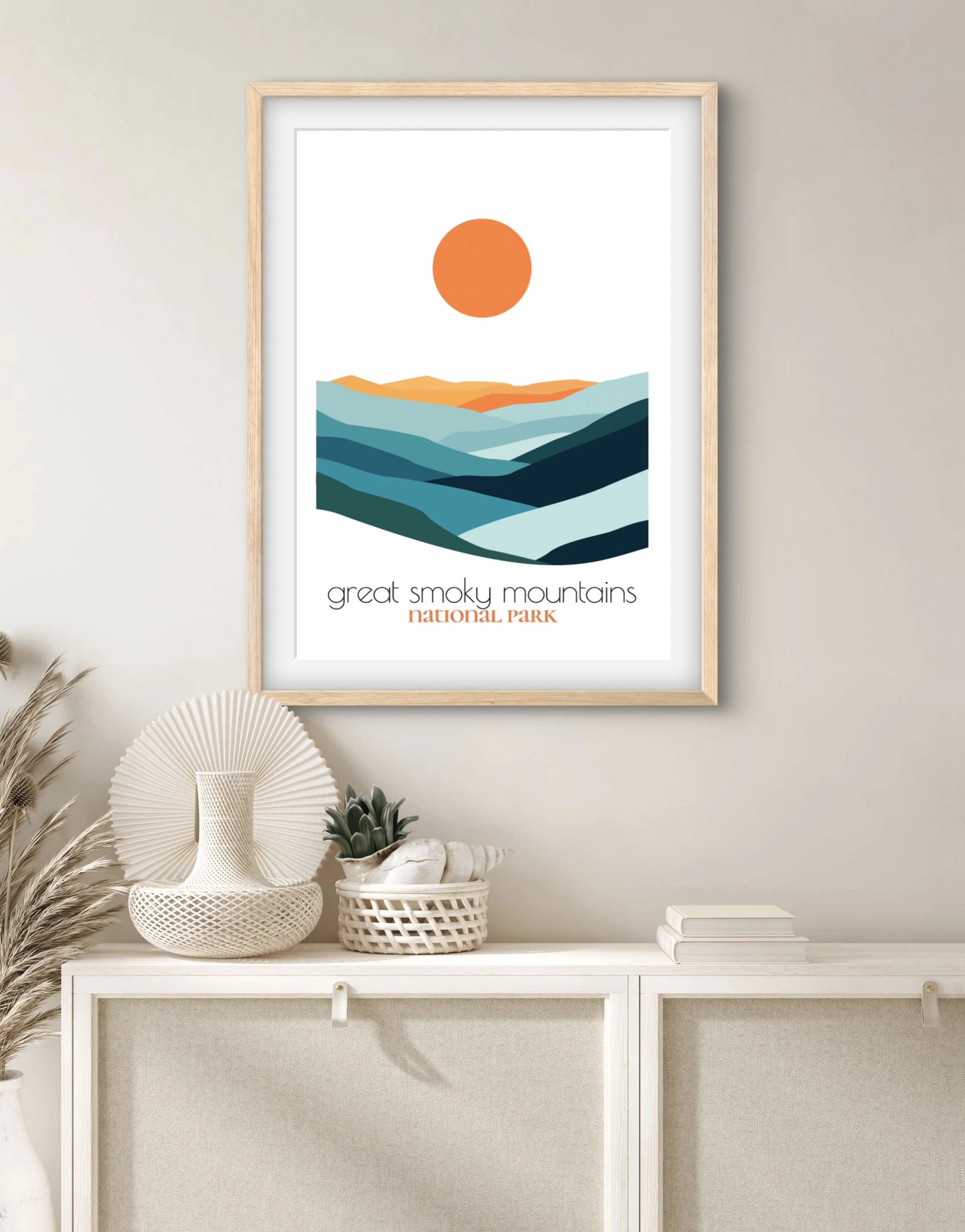 High-quality matte paper for great smoky mountains national park wall art prints