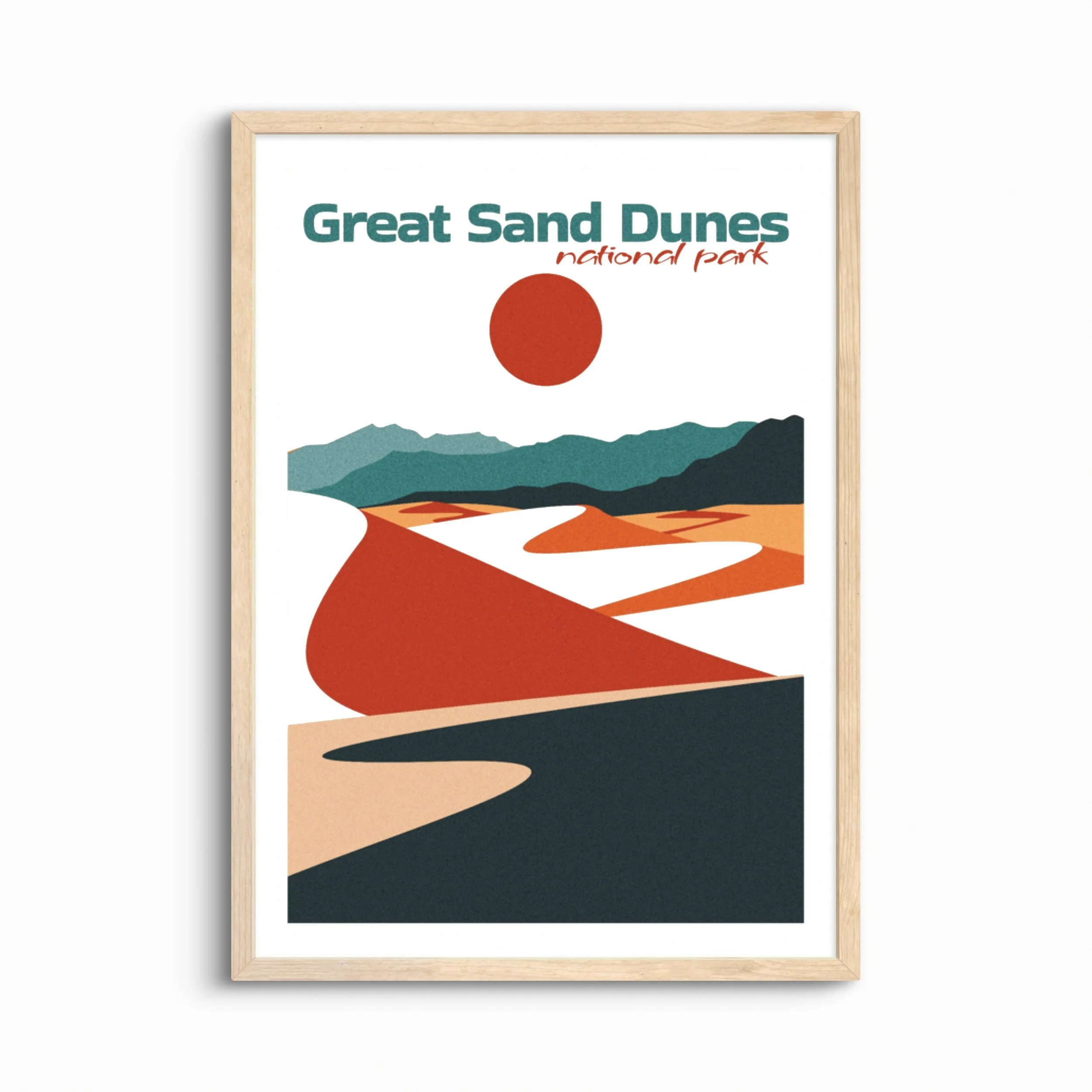 Great Sand Dunes National Park Poster — Boho Wall Art
