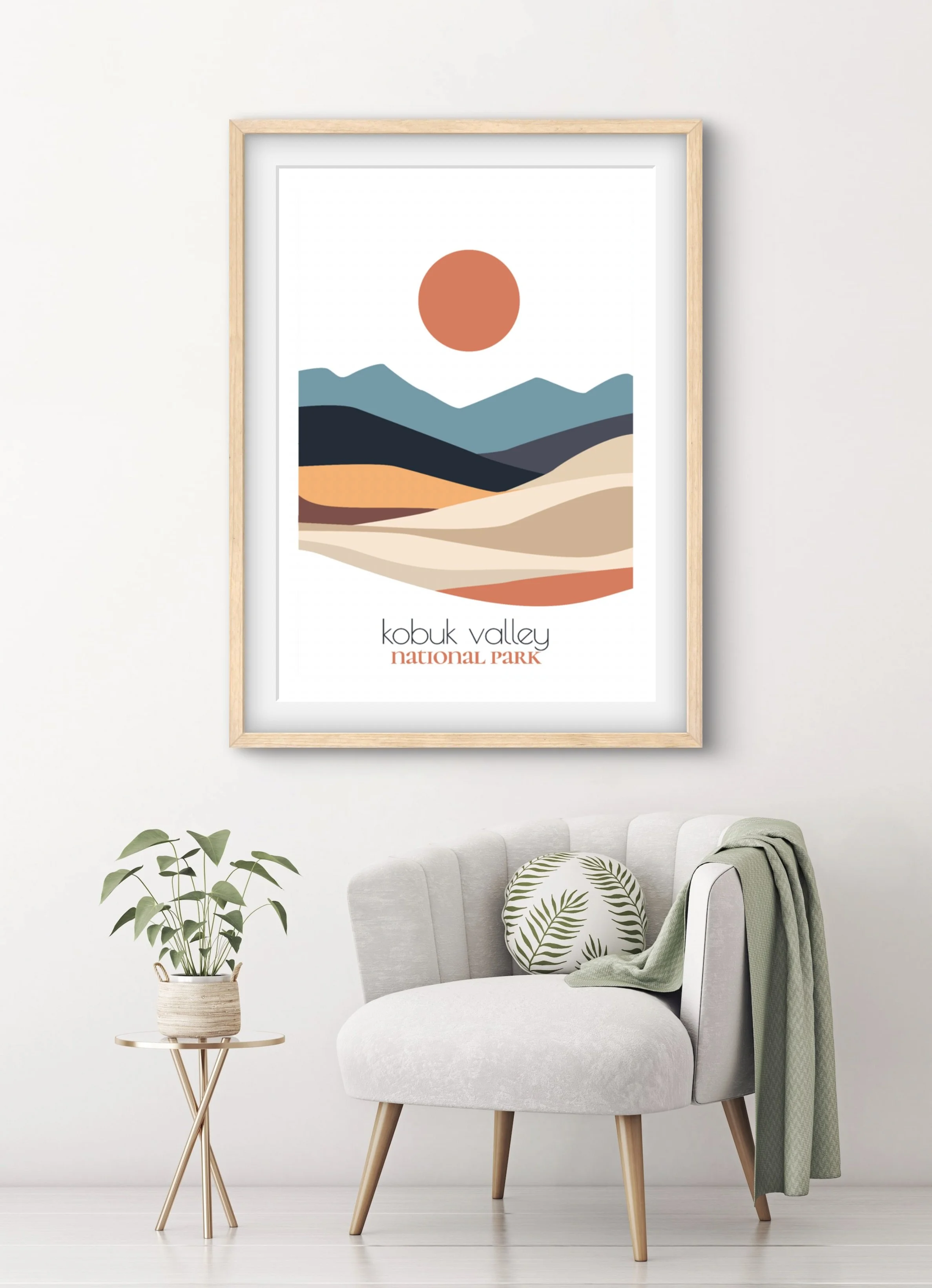 Original Kobuk Valley national park poster from the ReTravell studio collection