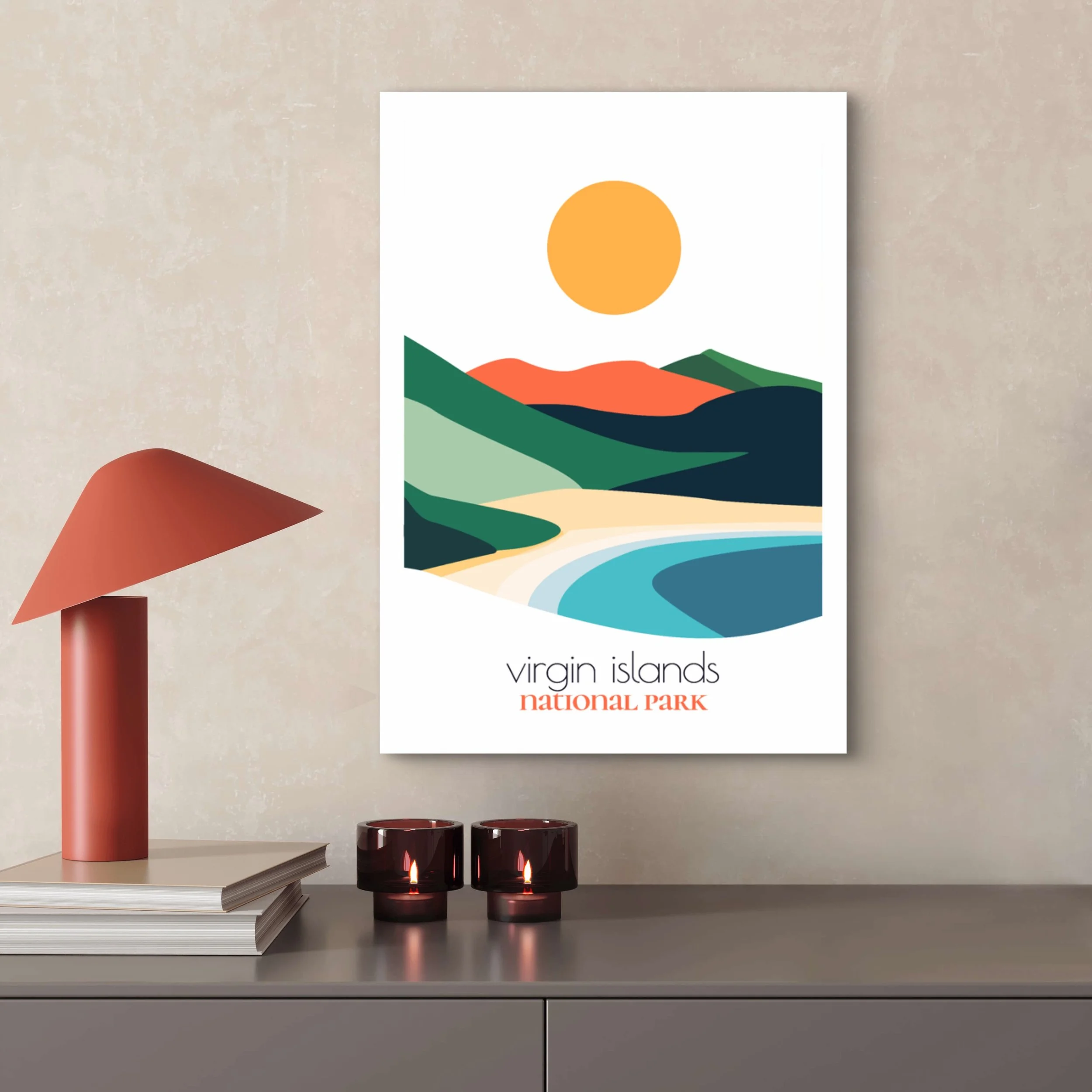 High-quality matte paper for virgin islands national park wall art prints