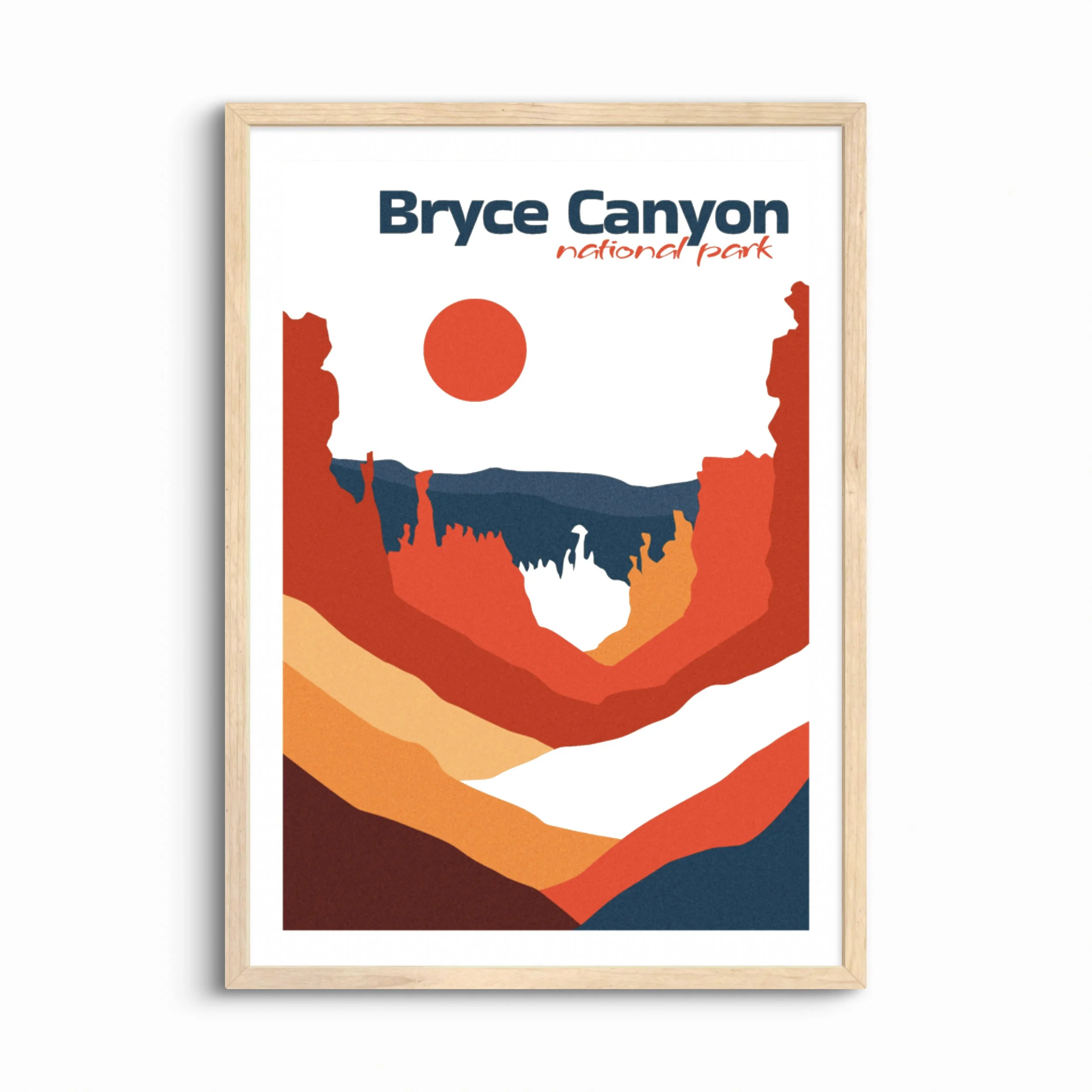Bryce Canyon National Park Print — Mid-Century Modern Wall Art