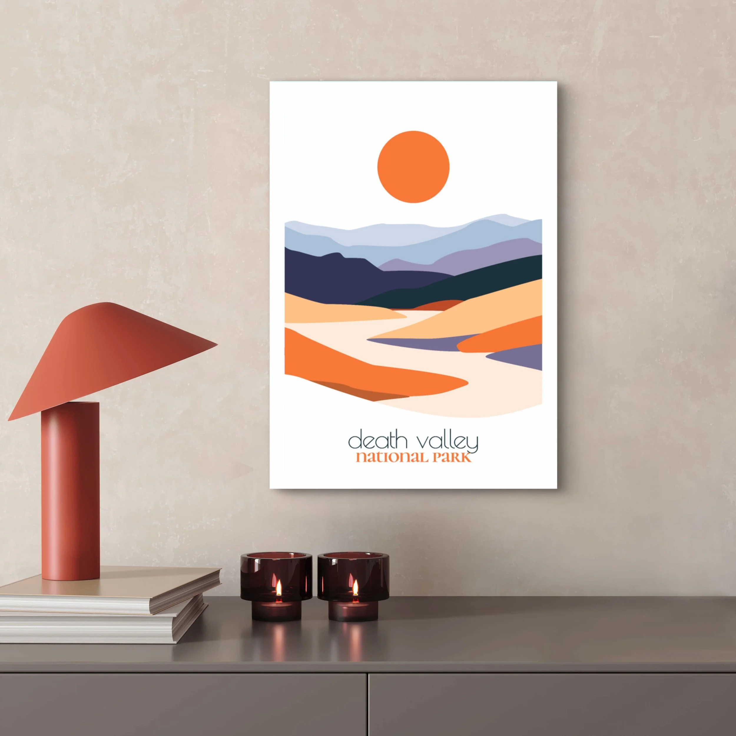 High-quality matte paper for Death Valley national park wall art prints
