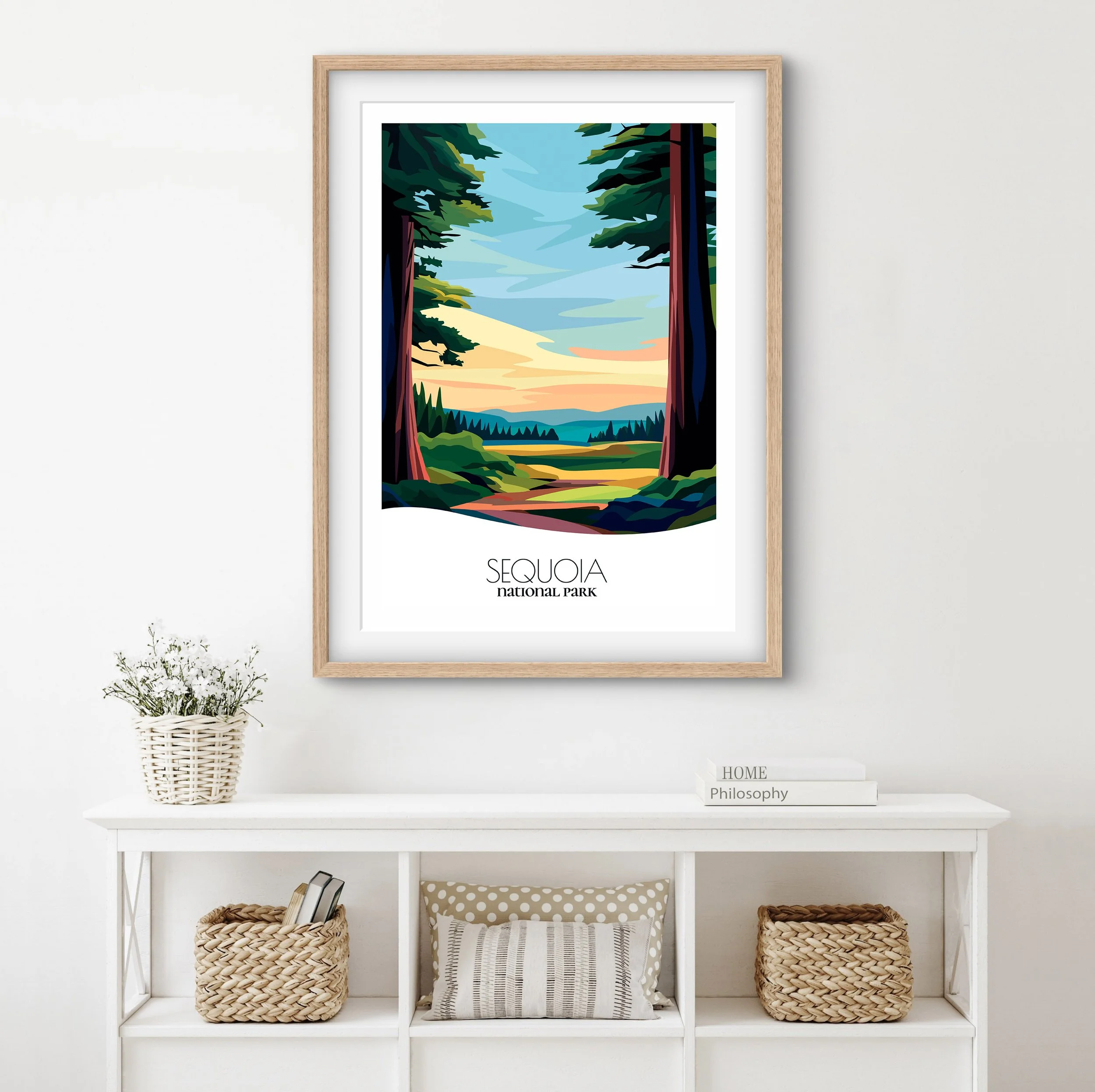 Home decor poster of Sequoia, premium print quality for stylish California interiors.