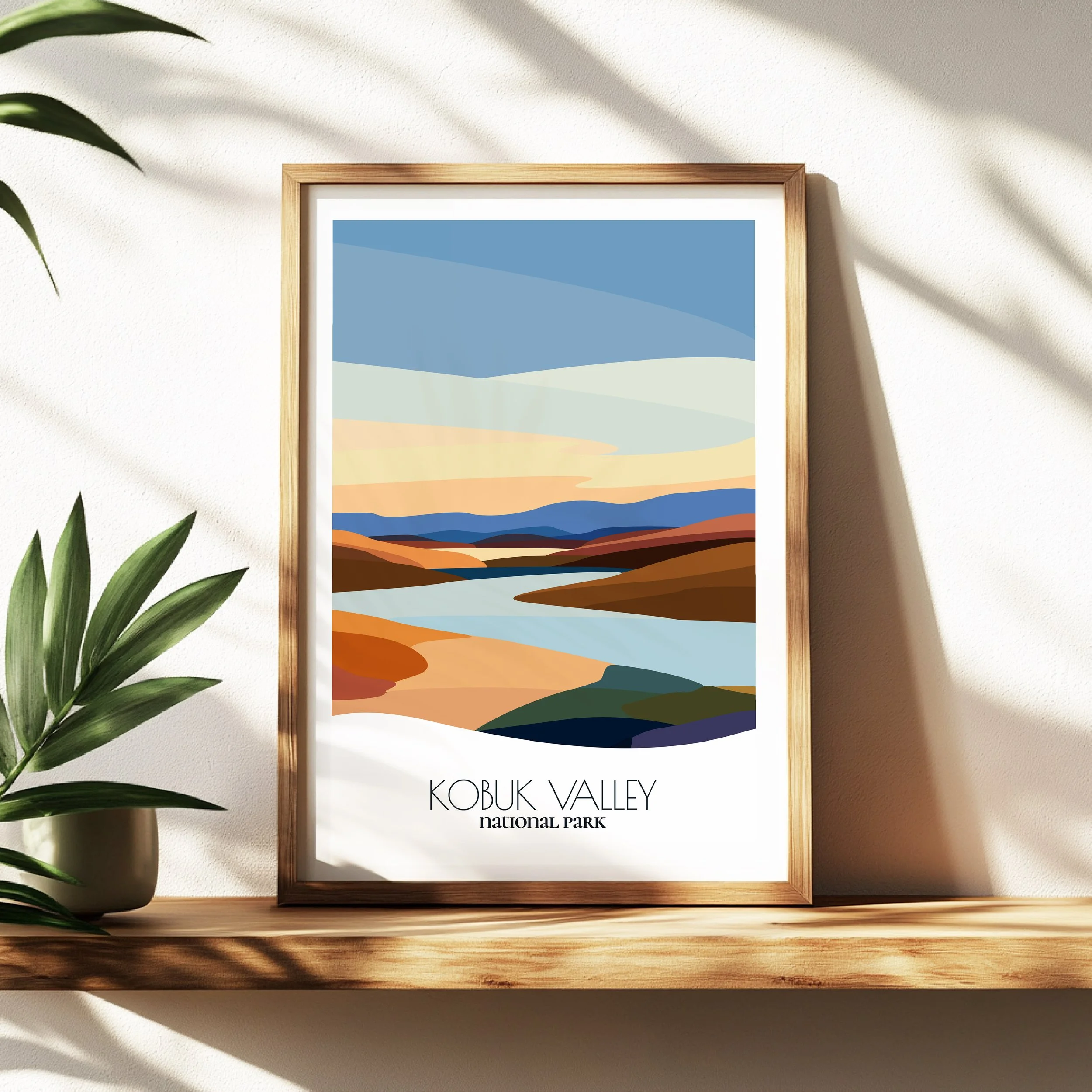 Wall art print of Kobuk Valley National Park for interior decor; high quality print in Alaska.