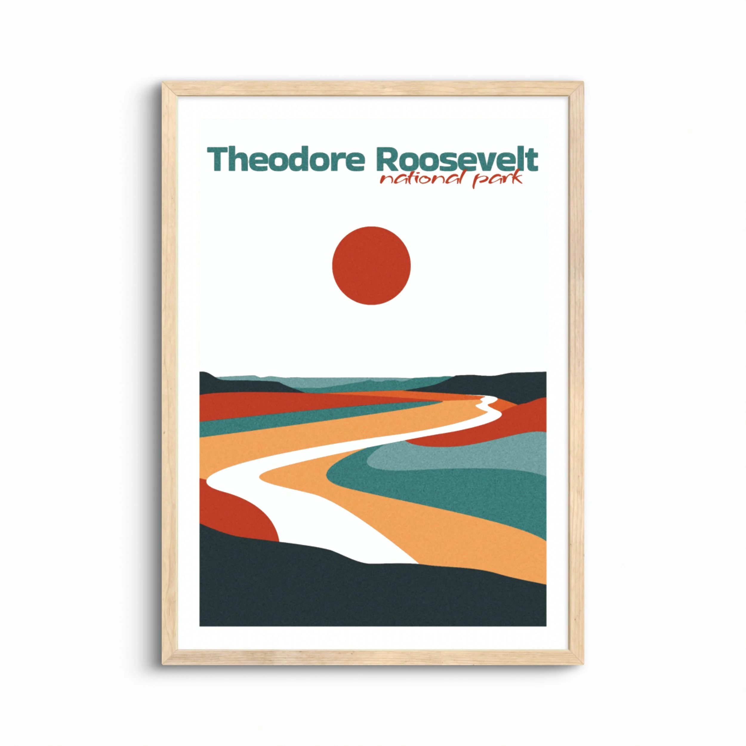 Theodore Roosevelt National Park Poster — Boho Wall Art