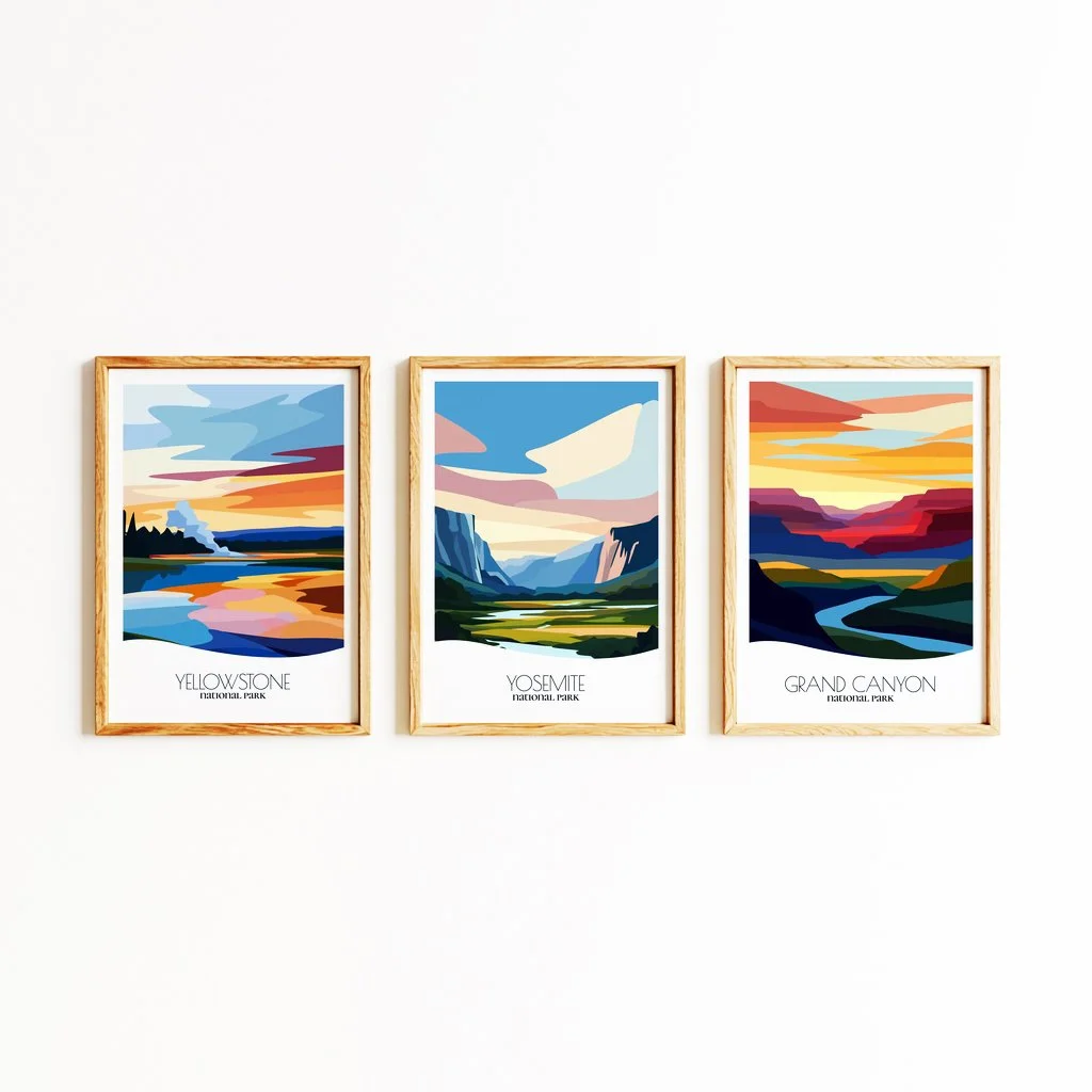 Set of 3 National Park Posters — Bold Abstract Art.jpg