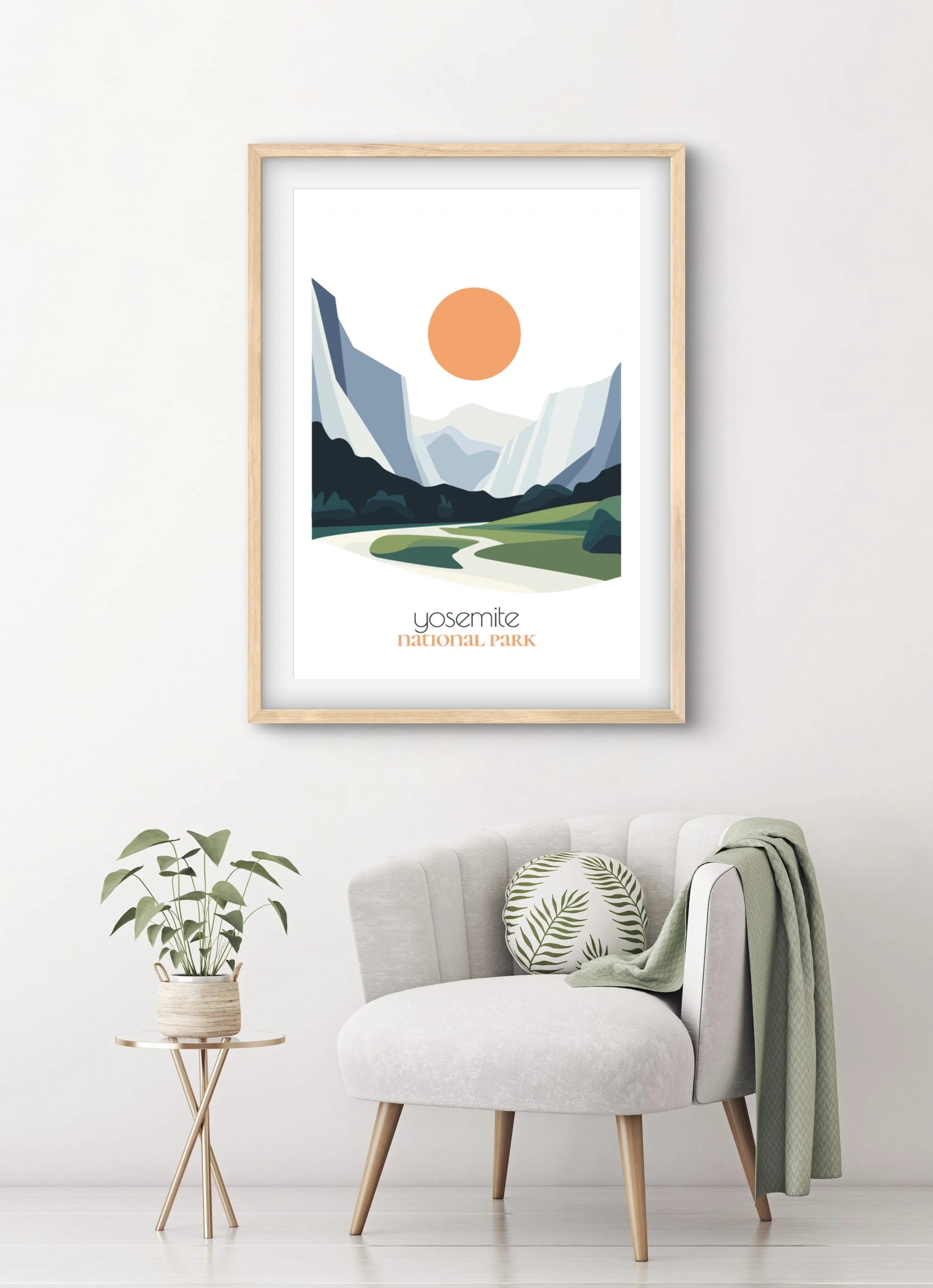 High-quality matte paper for yosemite national park wall art prints