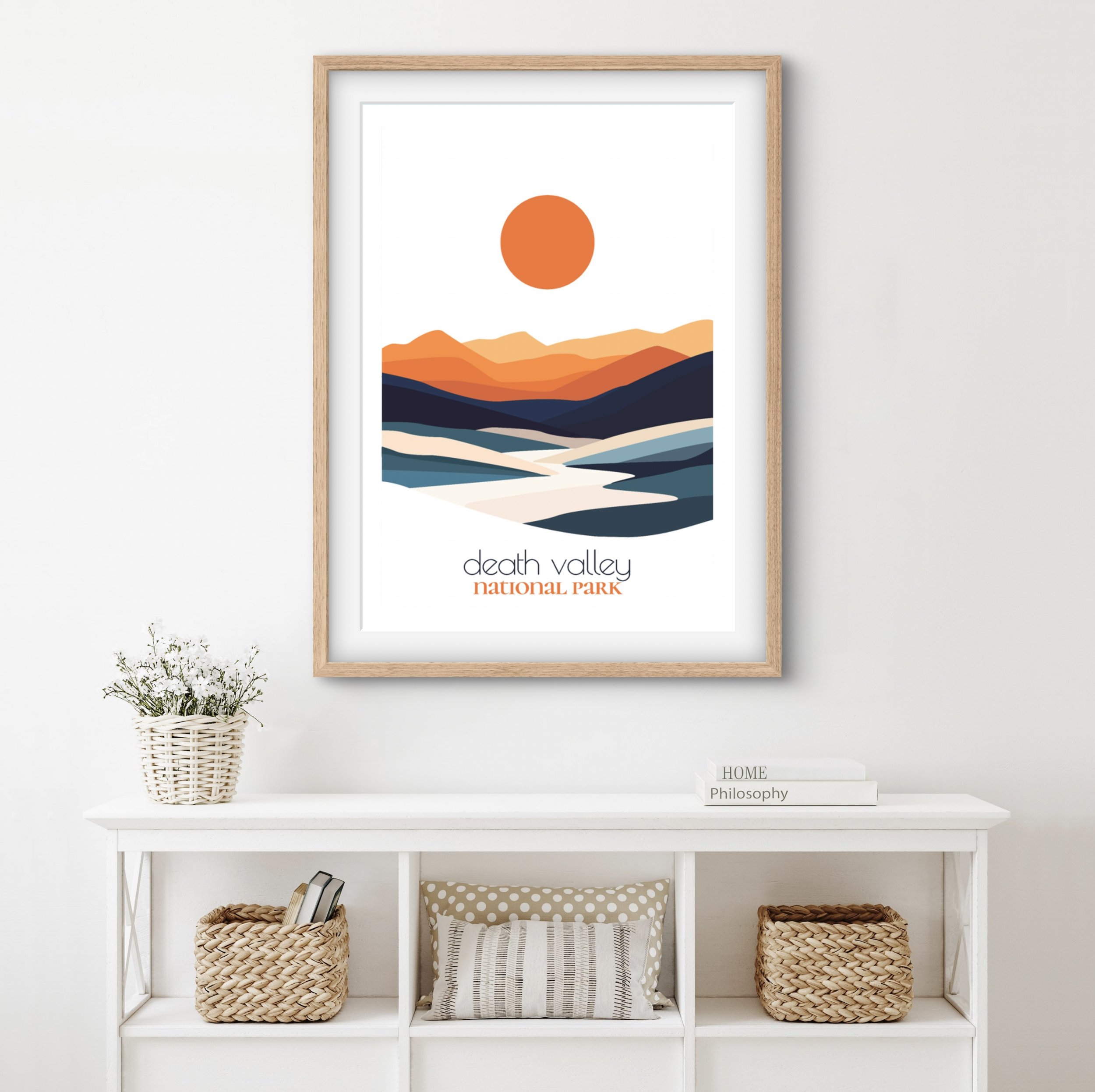 Original Death Valley national park poster from the ReTravell studio collection