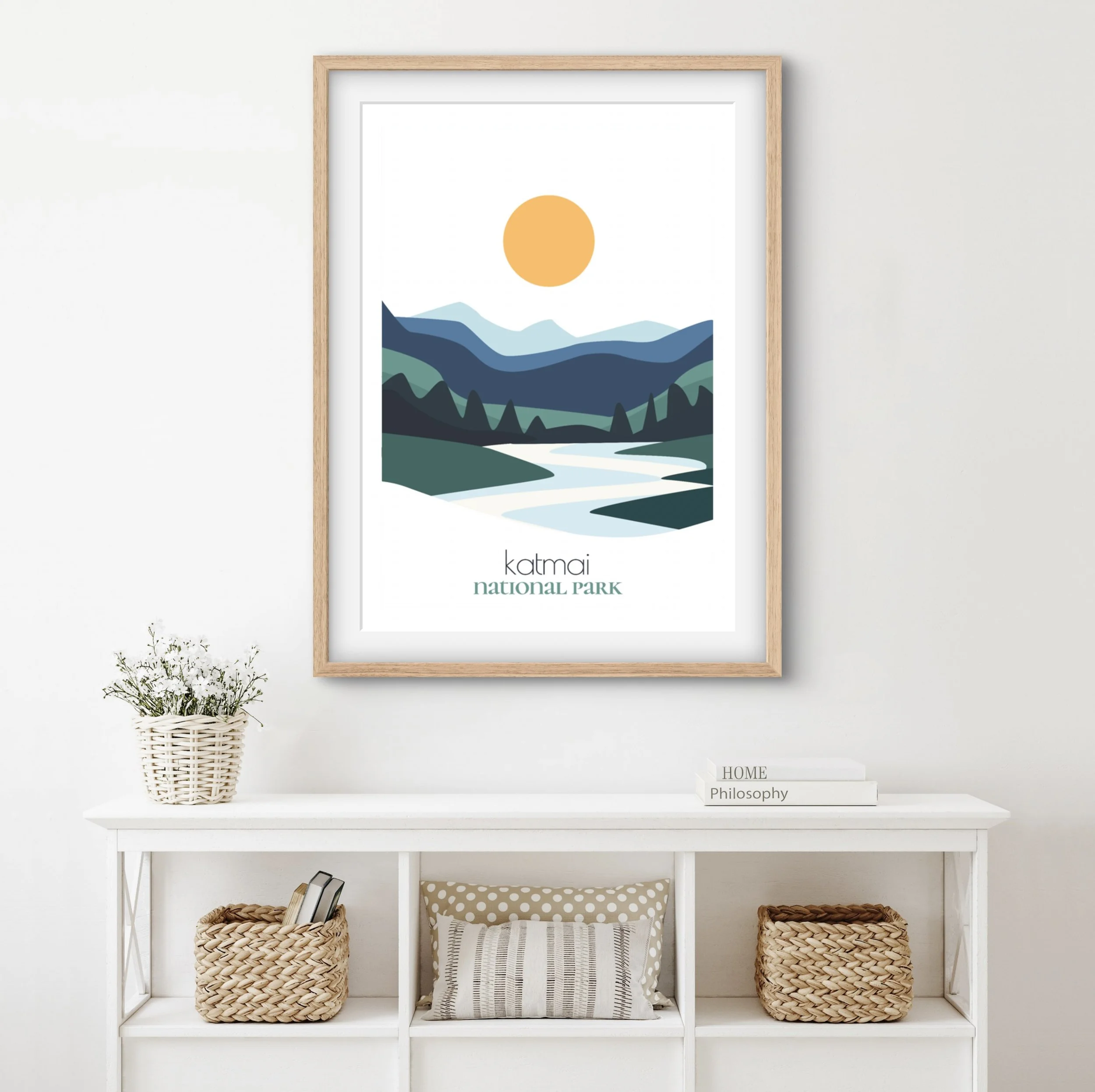 Perfect katmai travel print gift for national park lovers and hikers