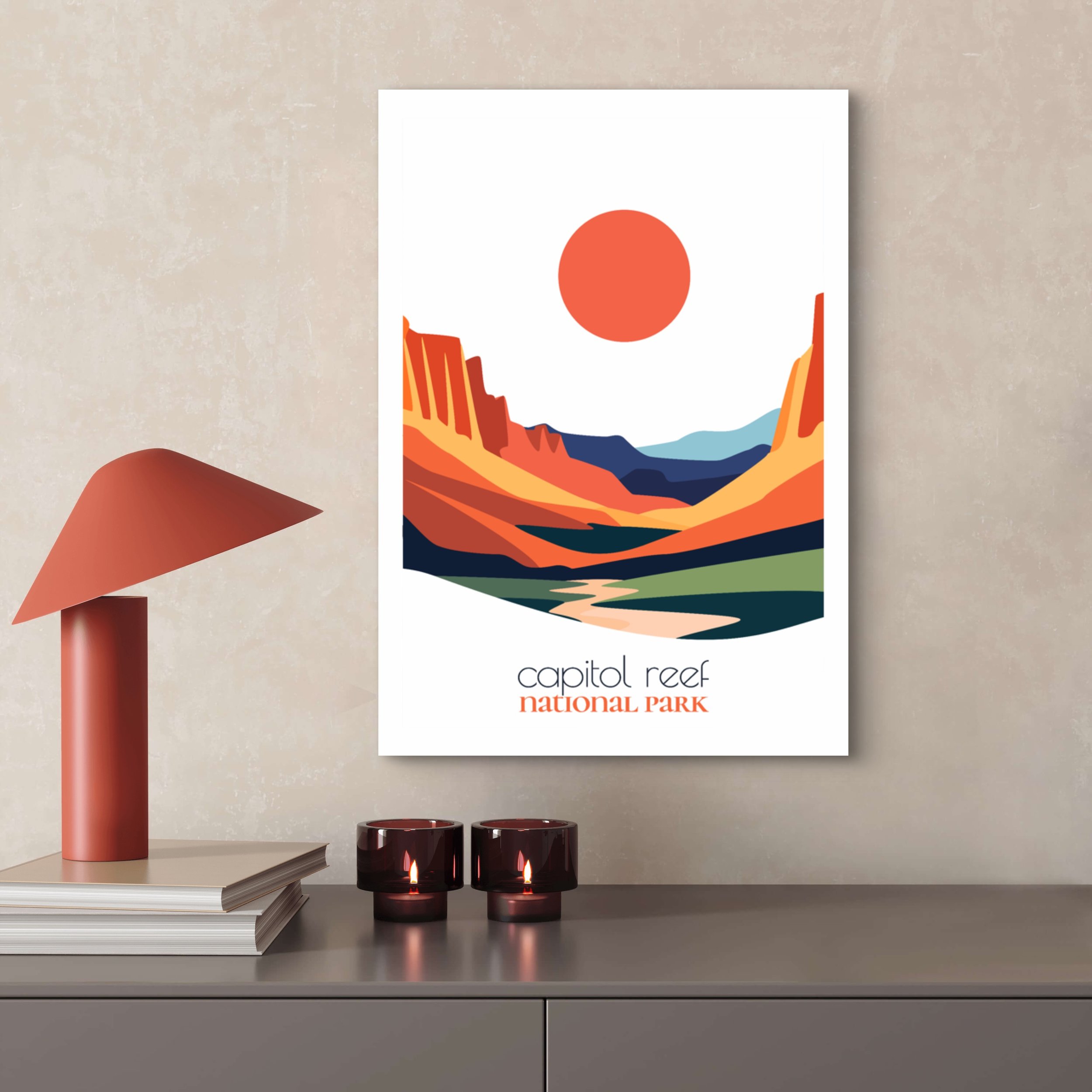 High-quality matte paper for capitol reef national park wall art prints