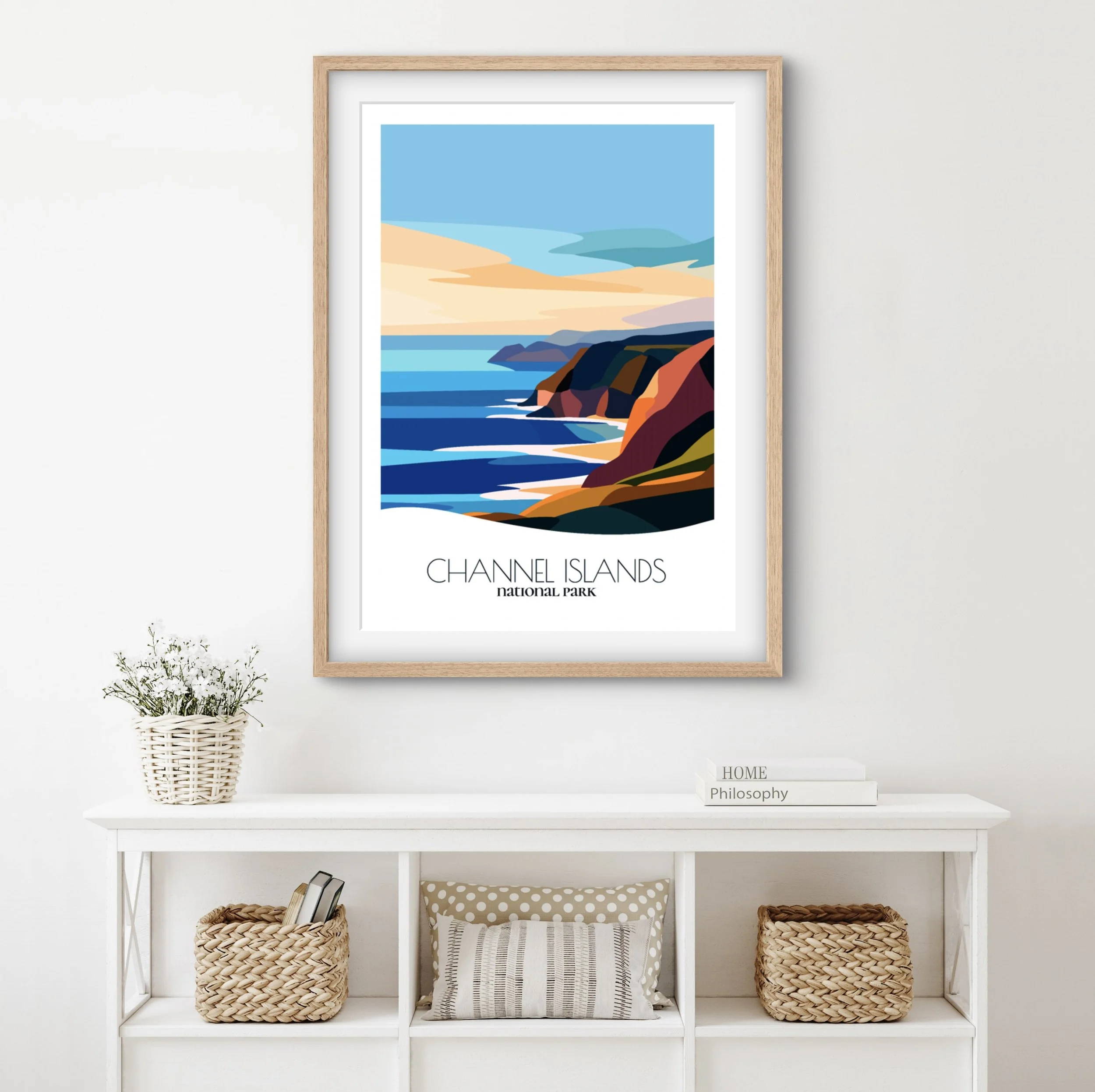 Home decor poster of Channel Islands National Park, premium print quality for stylish California interiors.