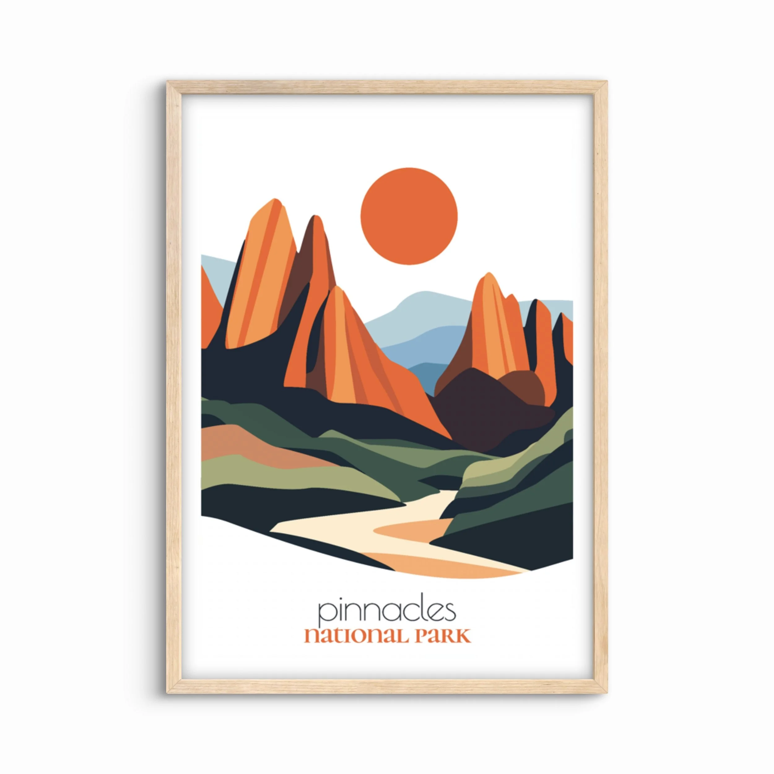 Pinnacles National Park Travel Poster