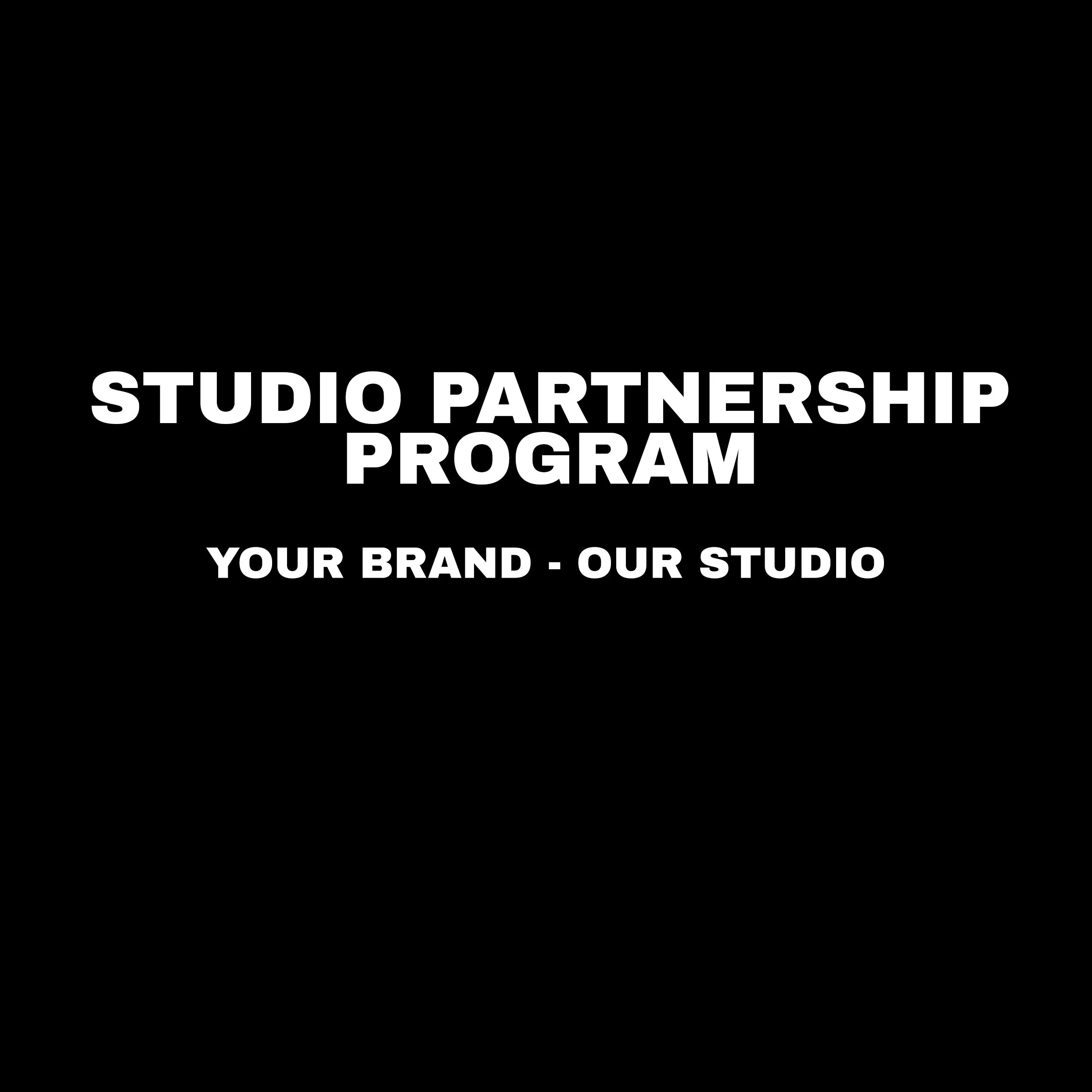 Studio Partnership Program