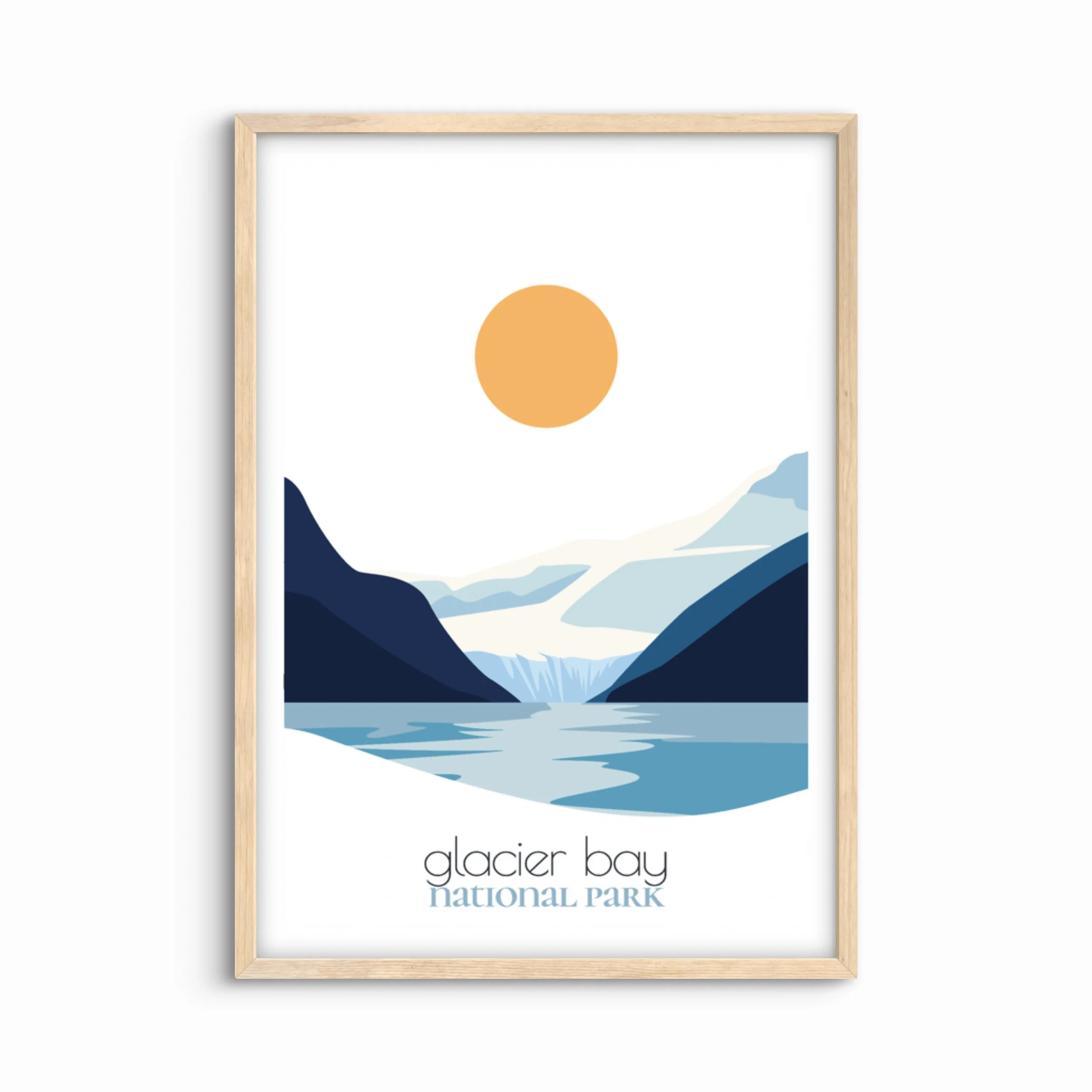 Glacier Bay and Preserve National Park Travel Poster
