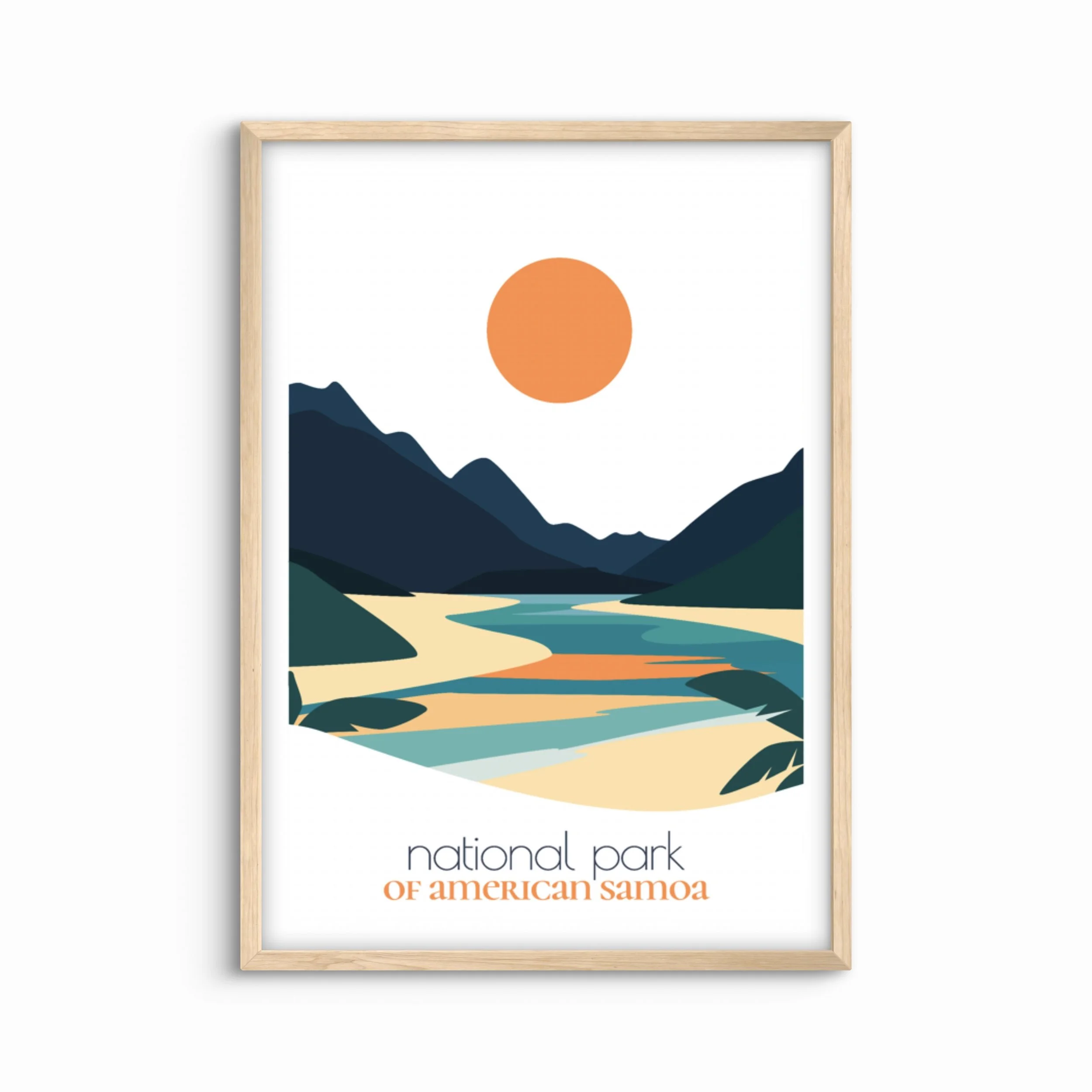 National Park Of American Samoa Travel Poster