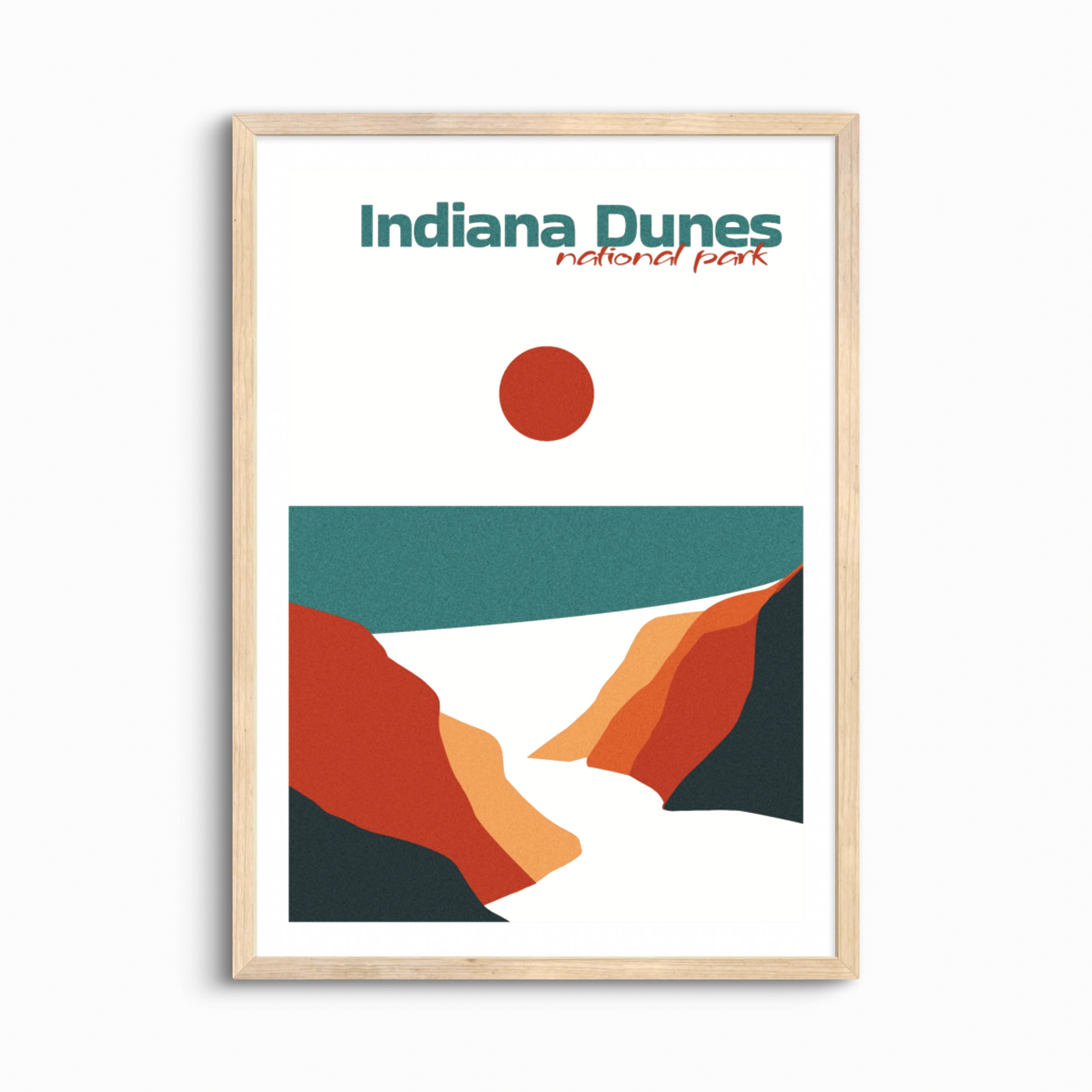 Indiana Dunes National Park Poster — Boho Wall Art
