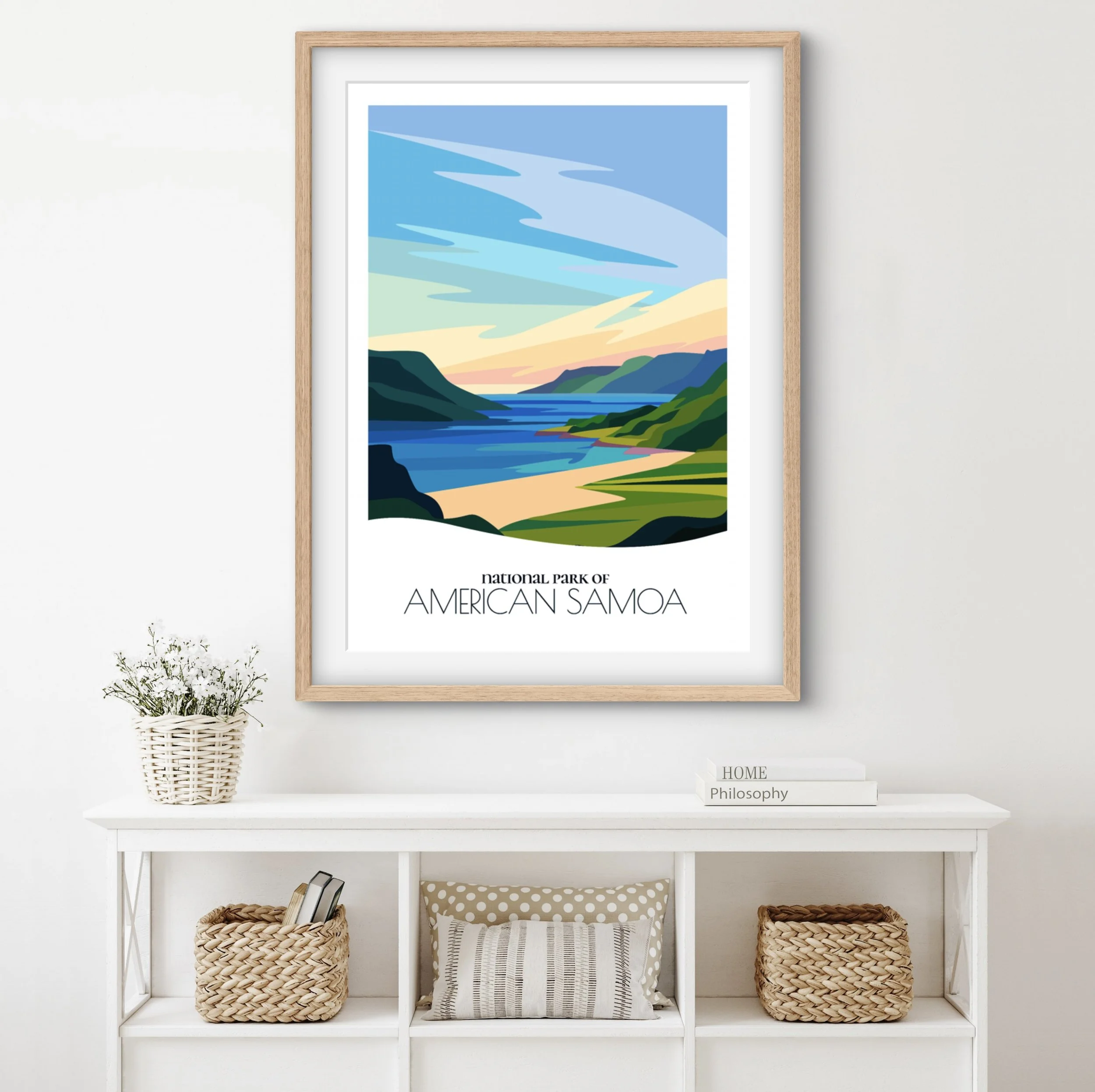 Home decor poster of National Park of American Samoa, premium print quality for stylish American Samoa interiors.