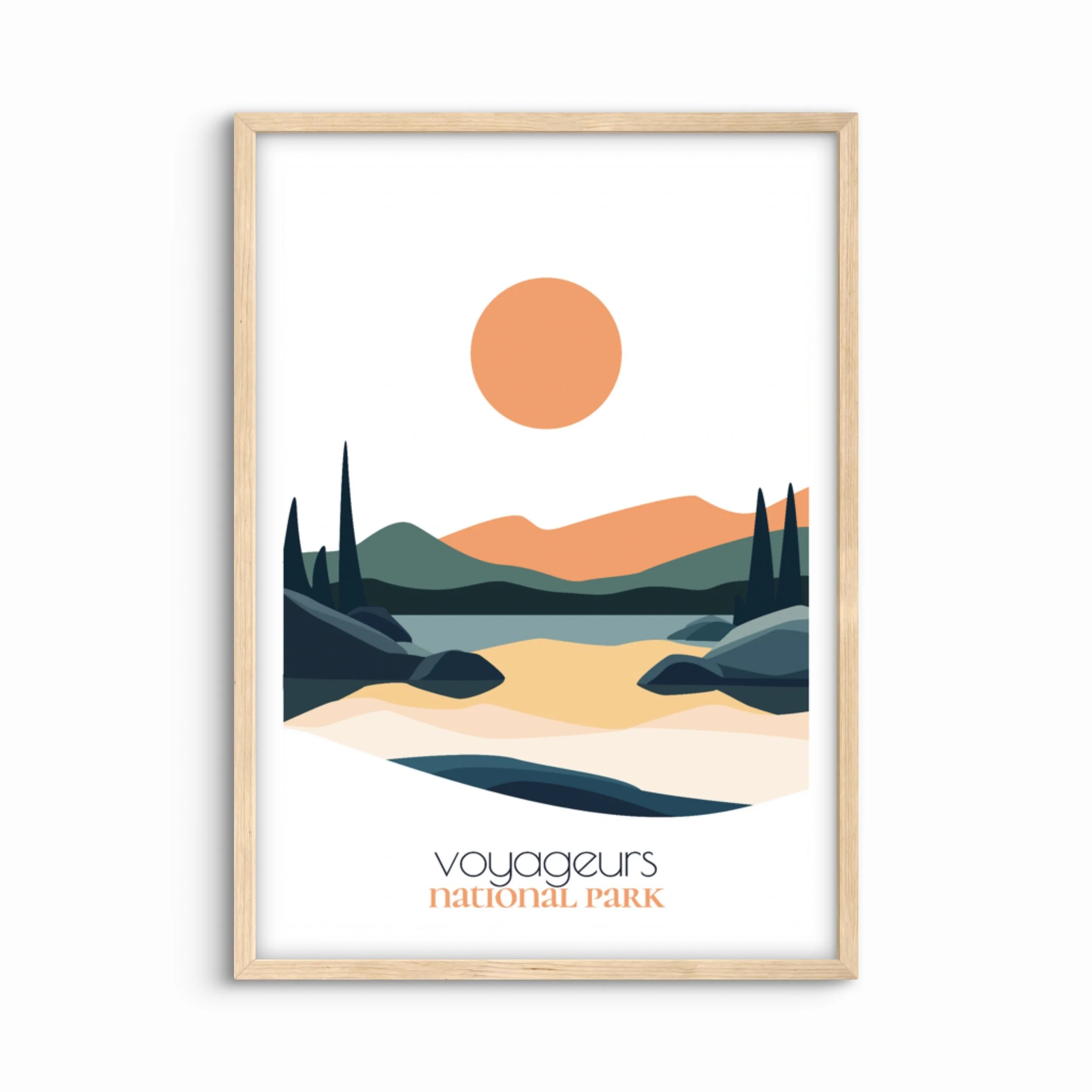 Voyageurs National Park Travel Poster