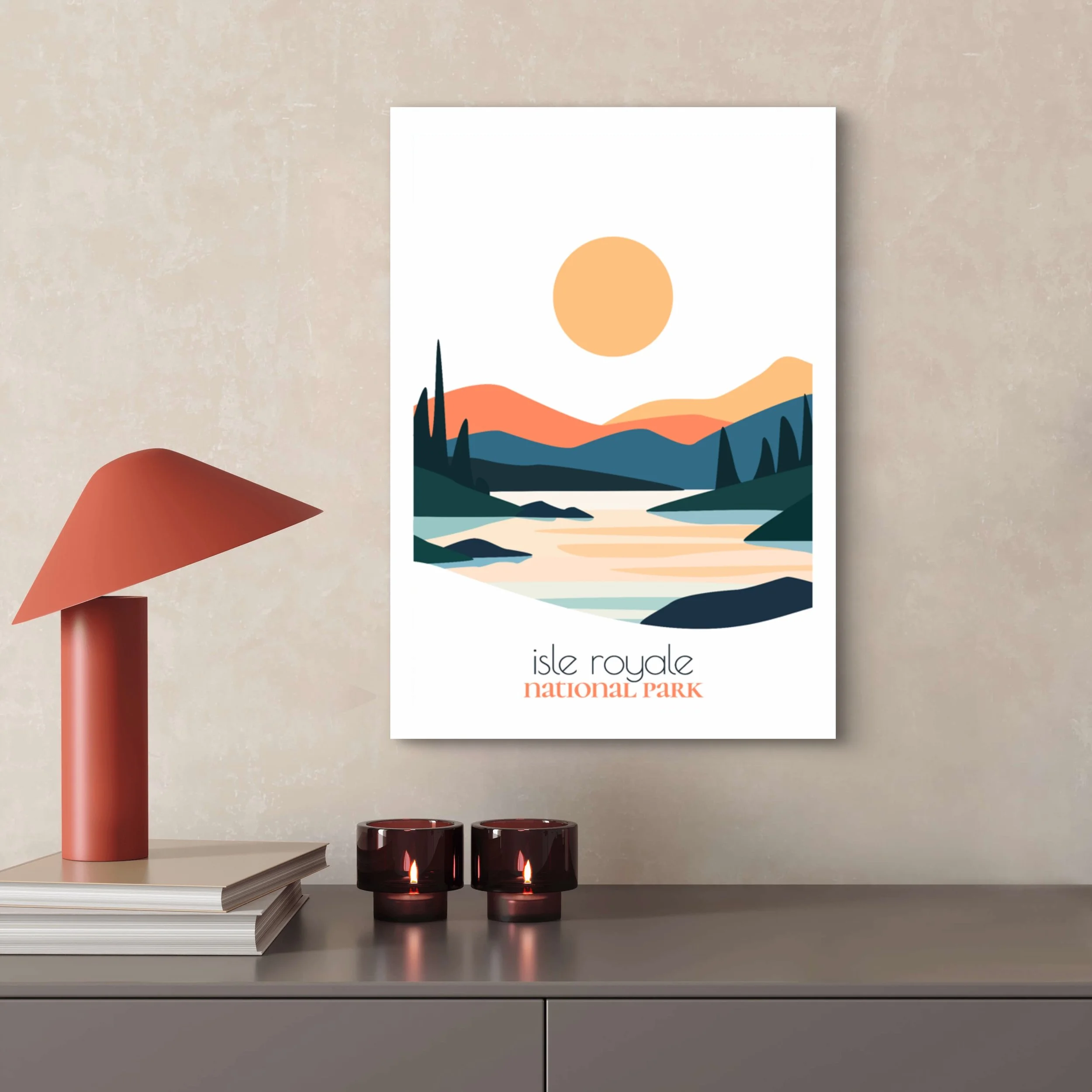 High-quality matte paper for Isle Royale national park wall art prints