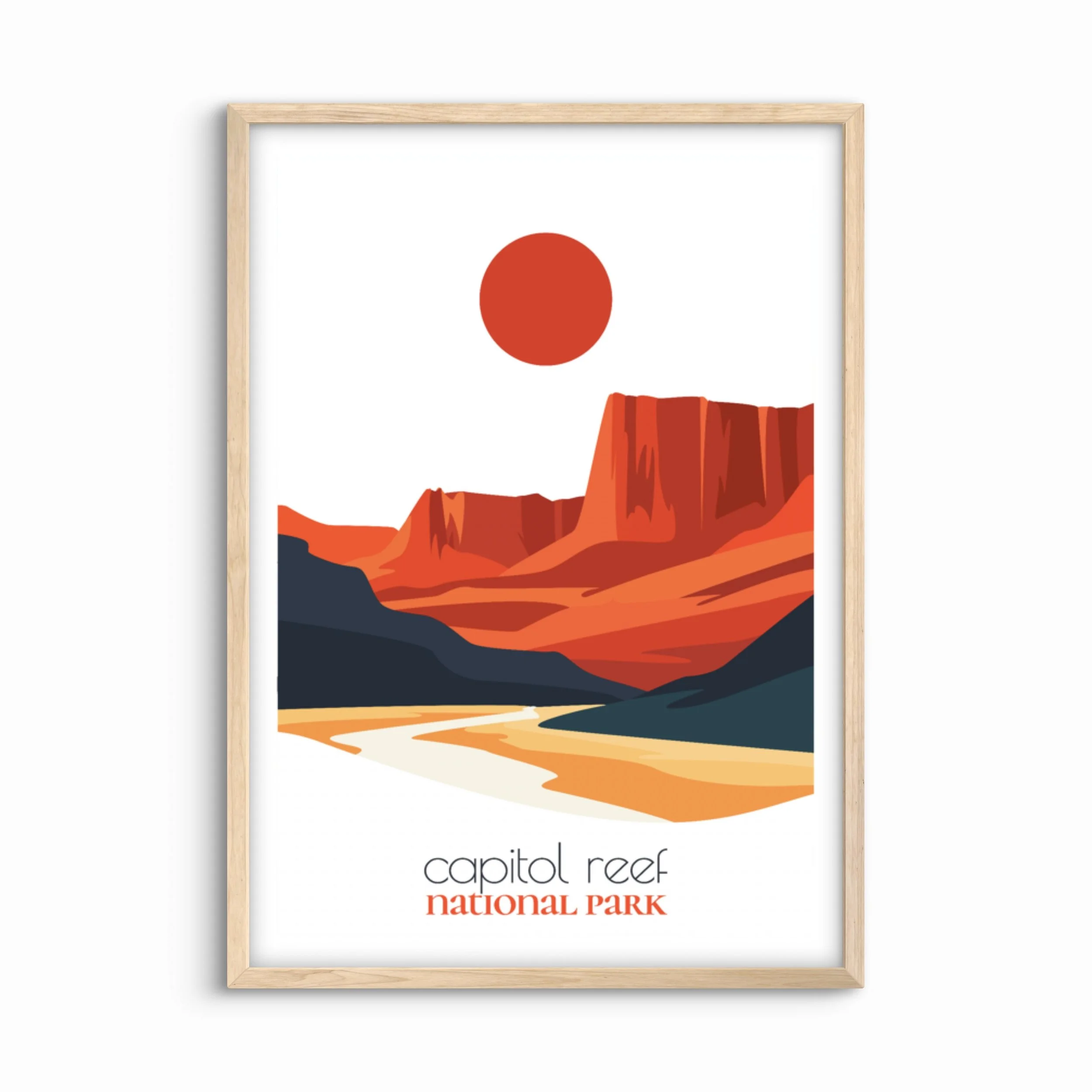 Capitol Reef National Park Travel Poster