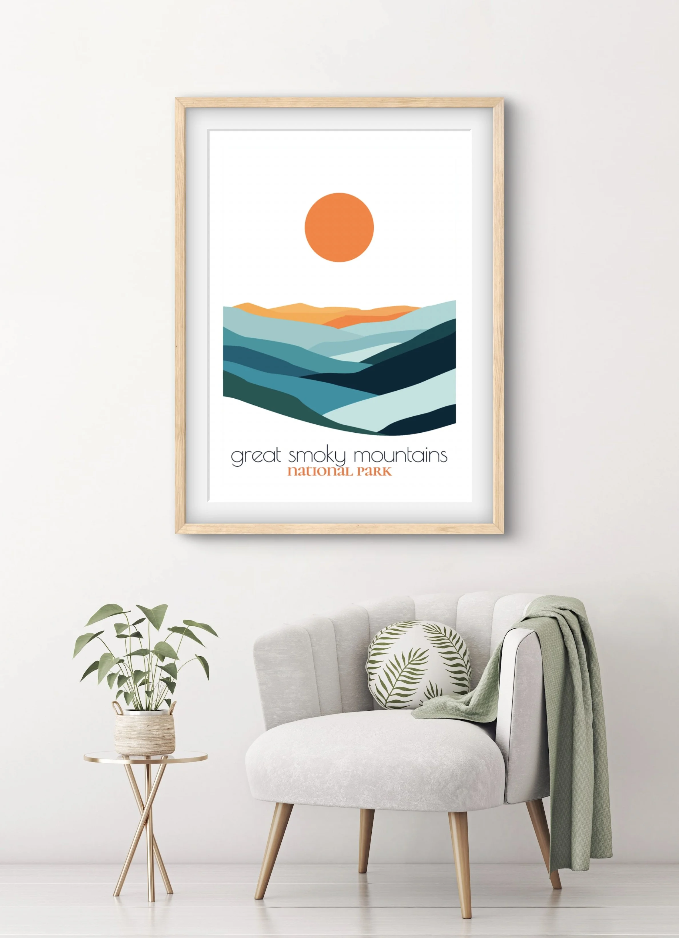 Original great smoky mountains national park poster from the ReTravell studio collection