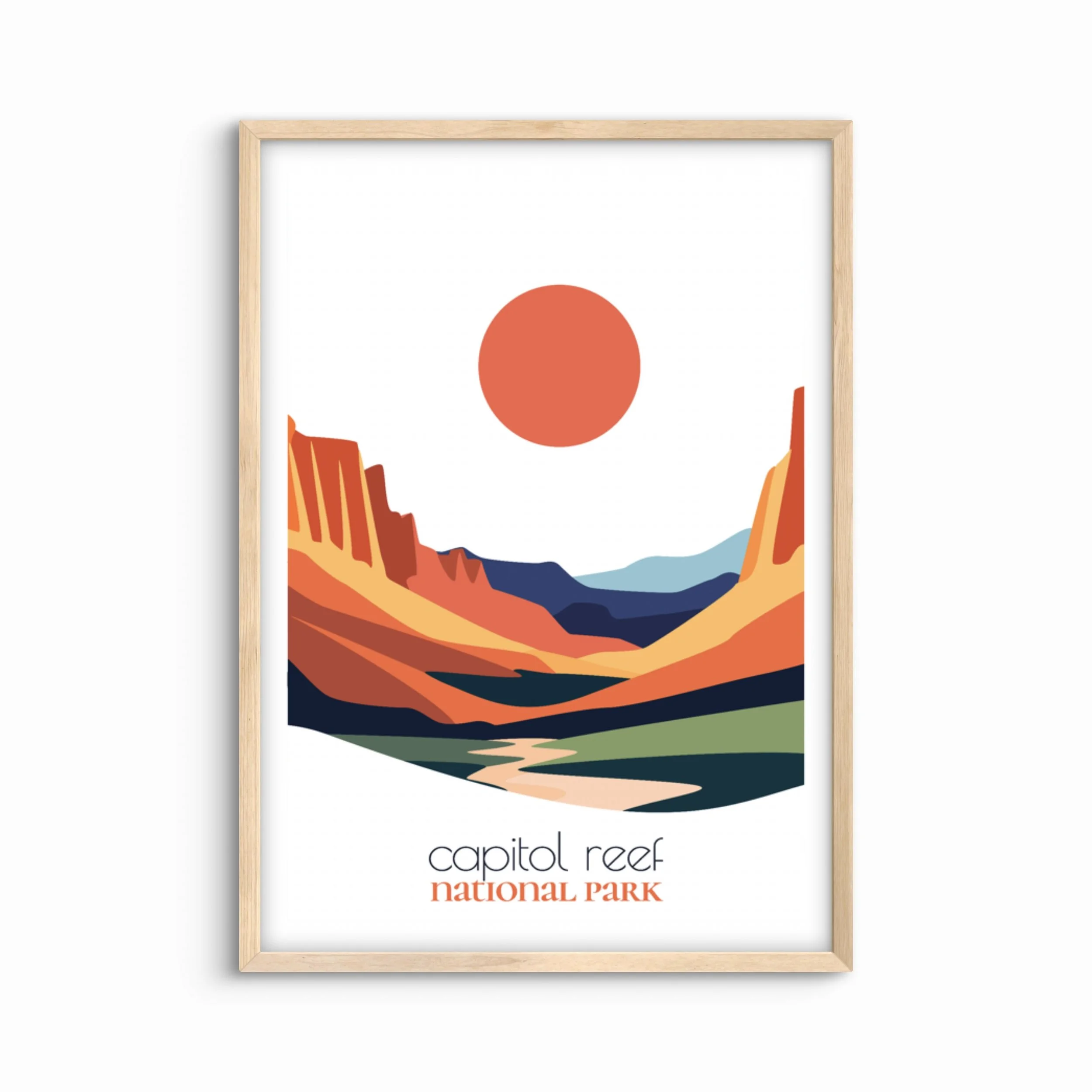 Capitol Reef National Park Travel Poster