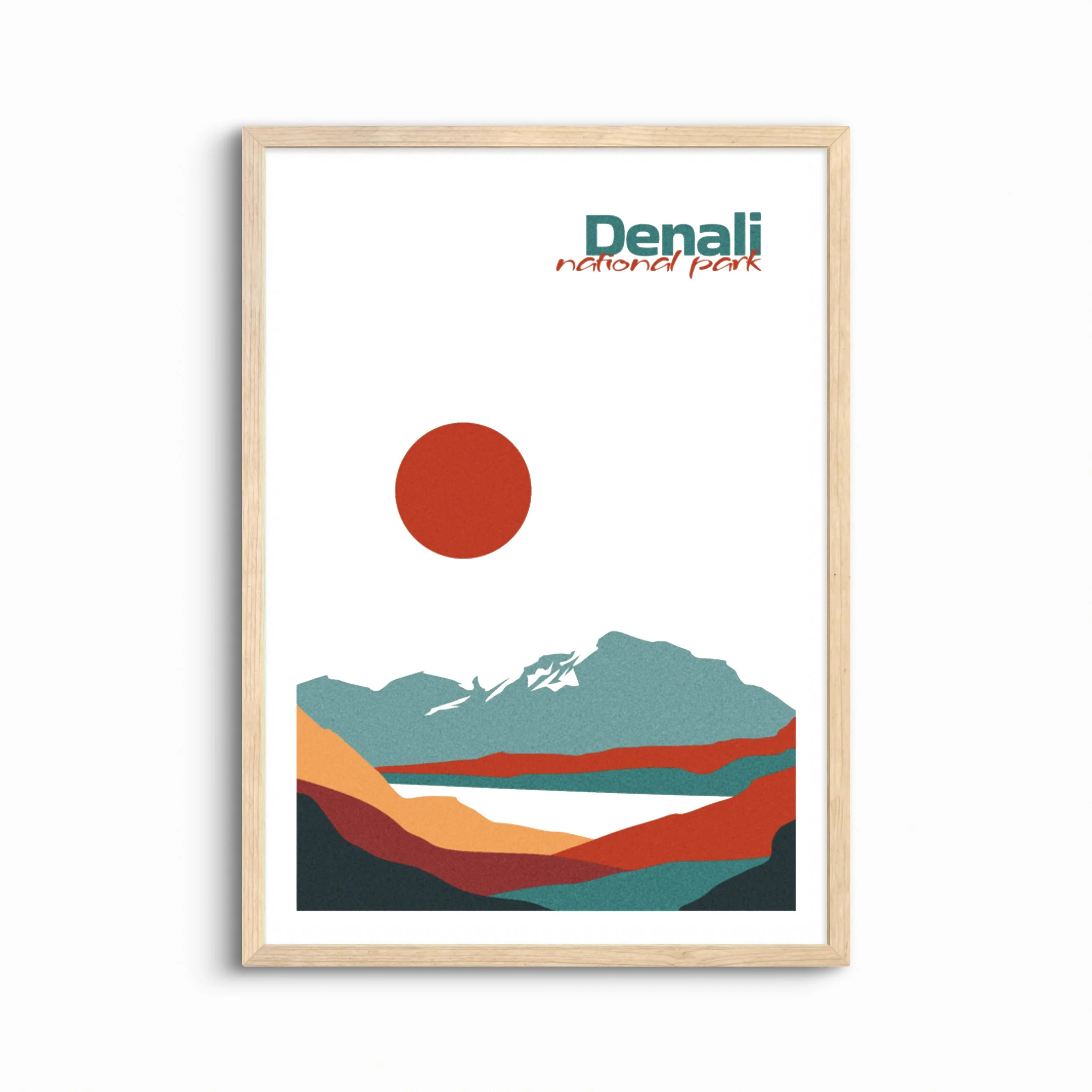 Denali National Park Poster — Boho Wall Art